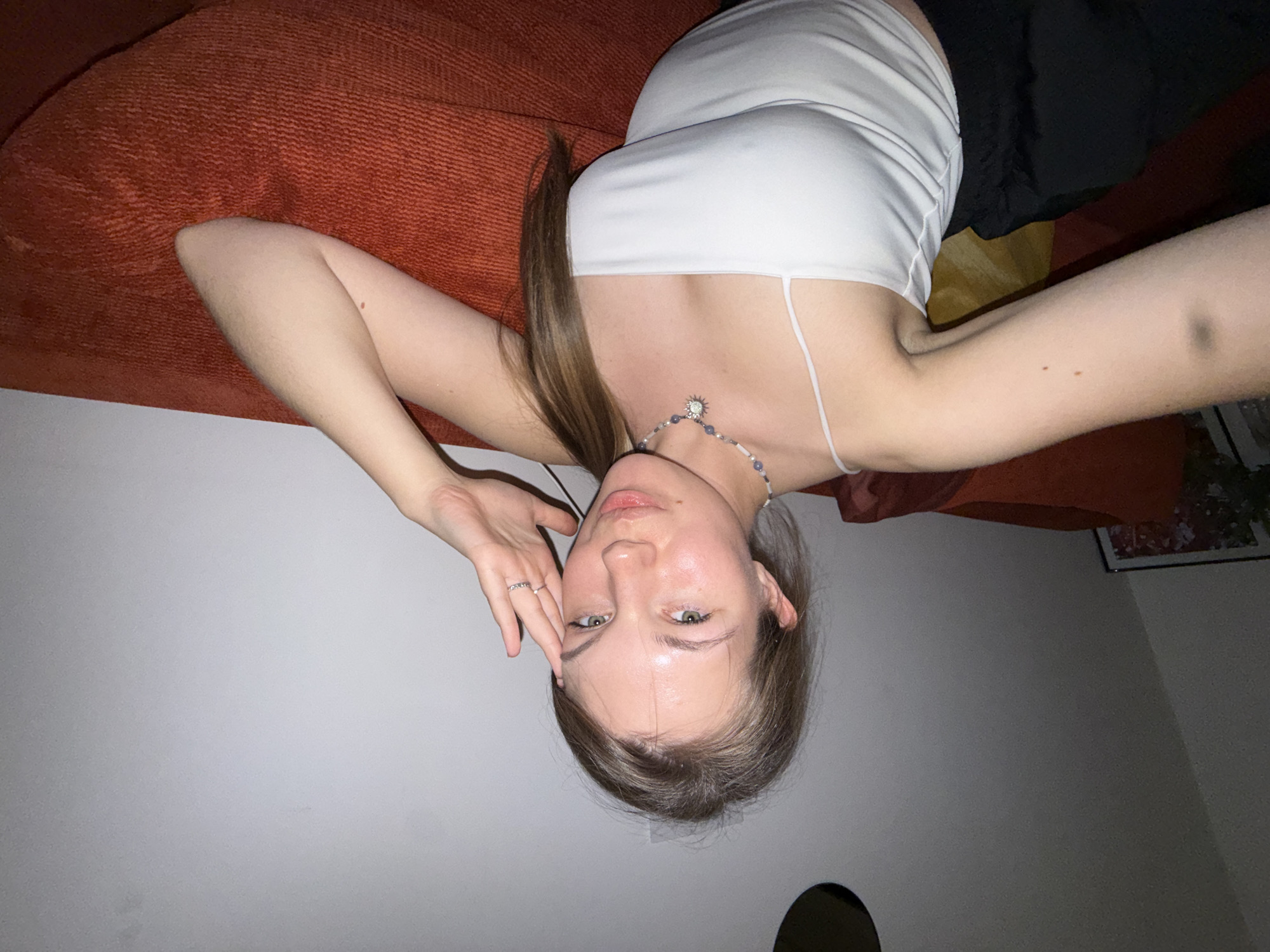 Woman photographed resting indoors in Belgrade suburb
