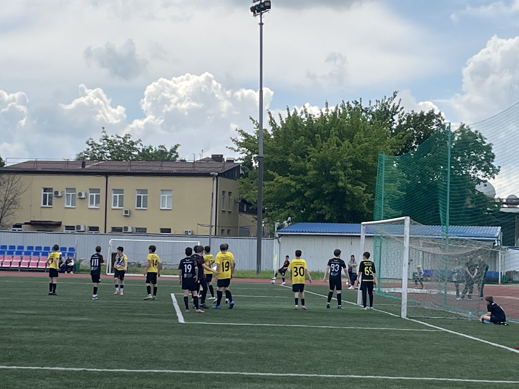 Youth soccer game played in Krasnodar, Russia