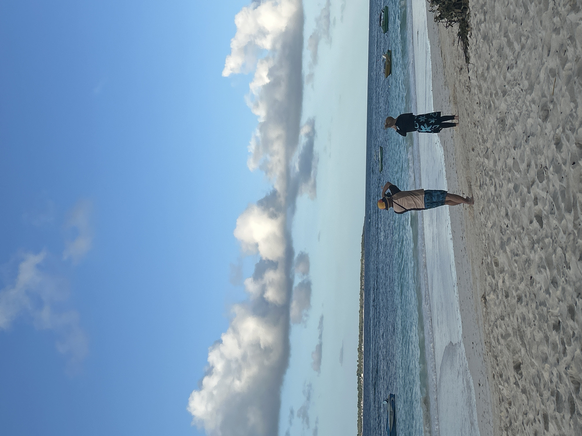 Sunset beach hangout on the shores of Ara, Indonesia