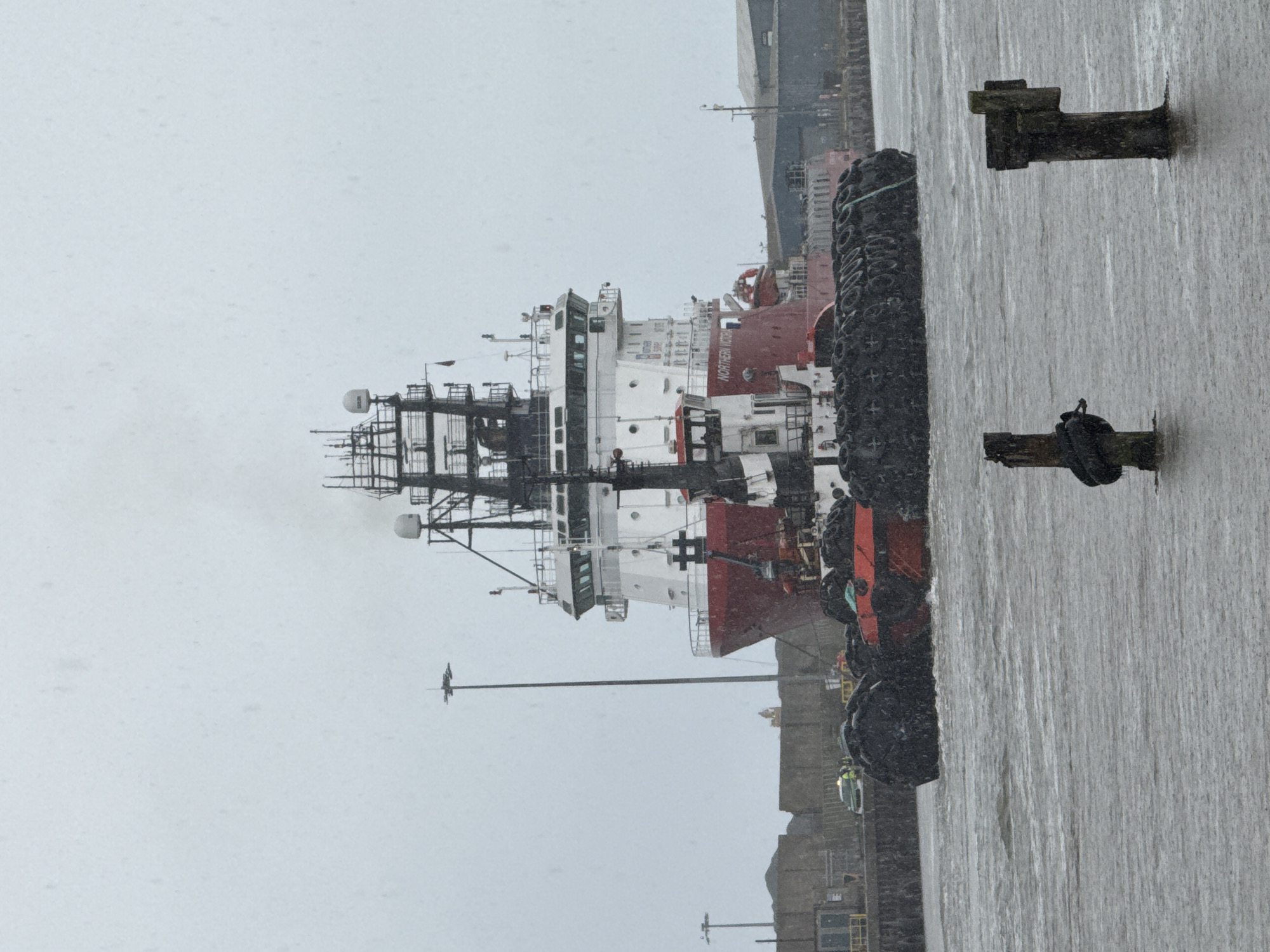 Tugboat Northern Victory operates in choppy Great Yarmouth waters