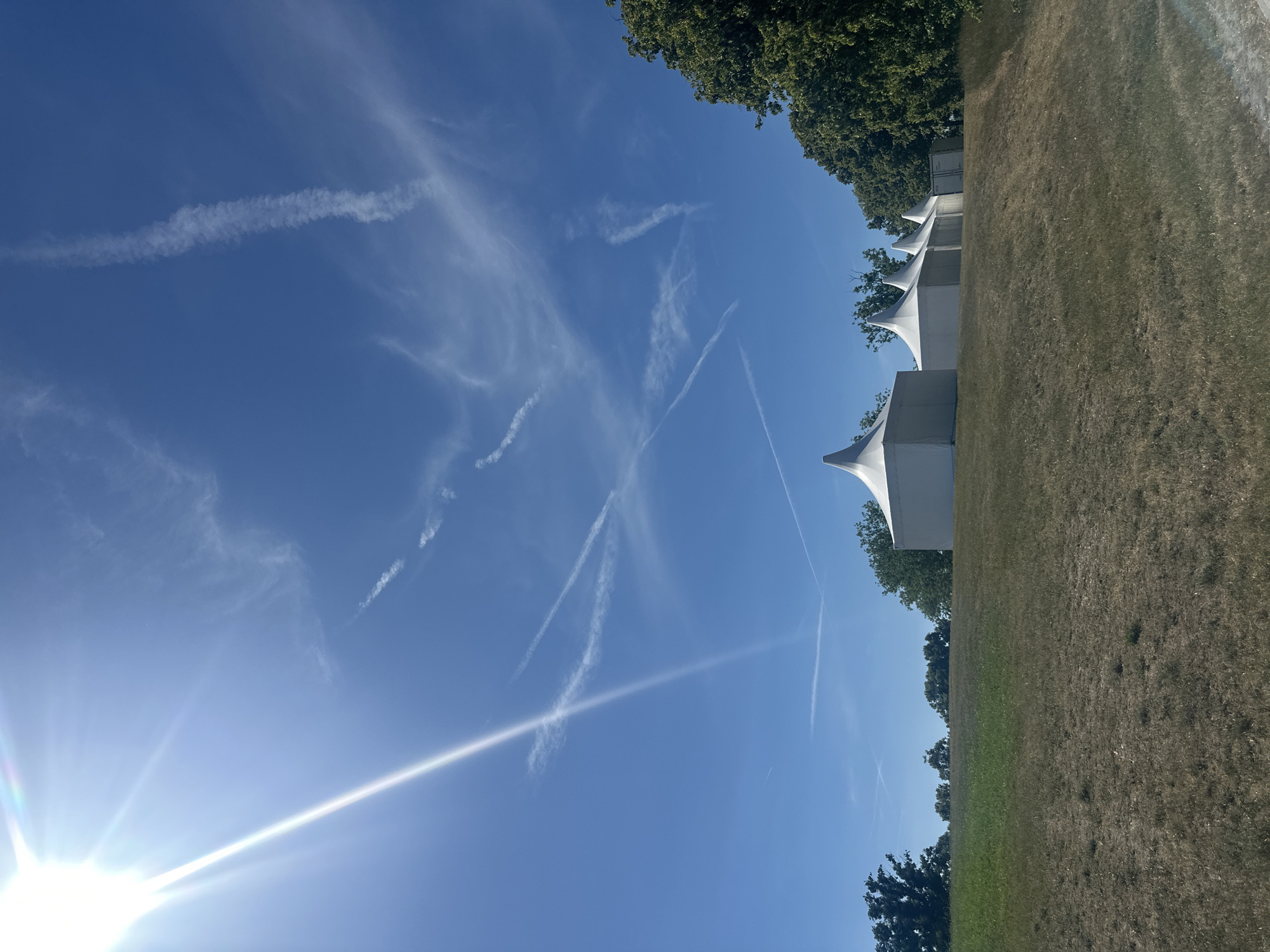 Sunny afternoon sweep of Vienna's Danube City skyline