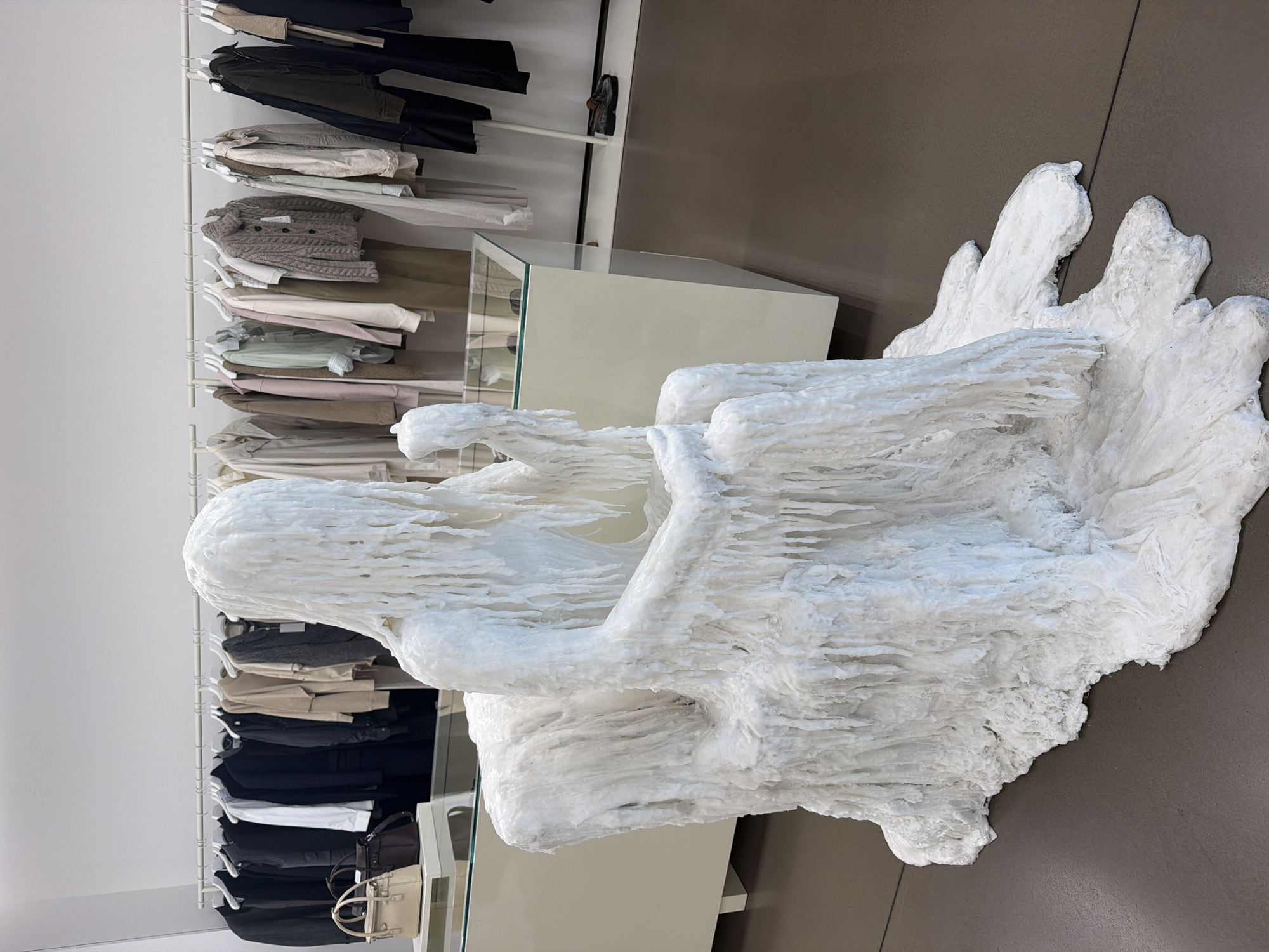 Inside a sculptural Maison Margiela boutique in Reggello, Italy