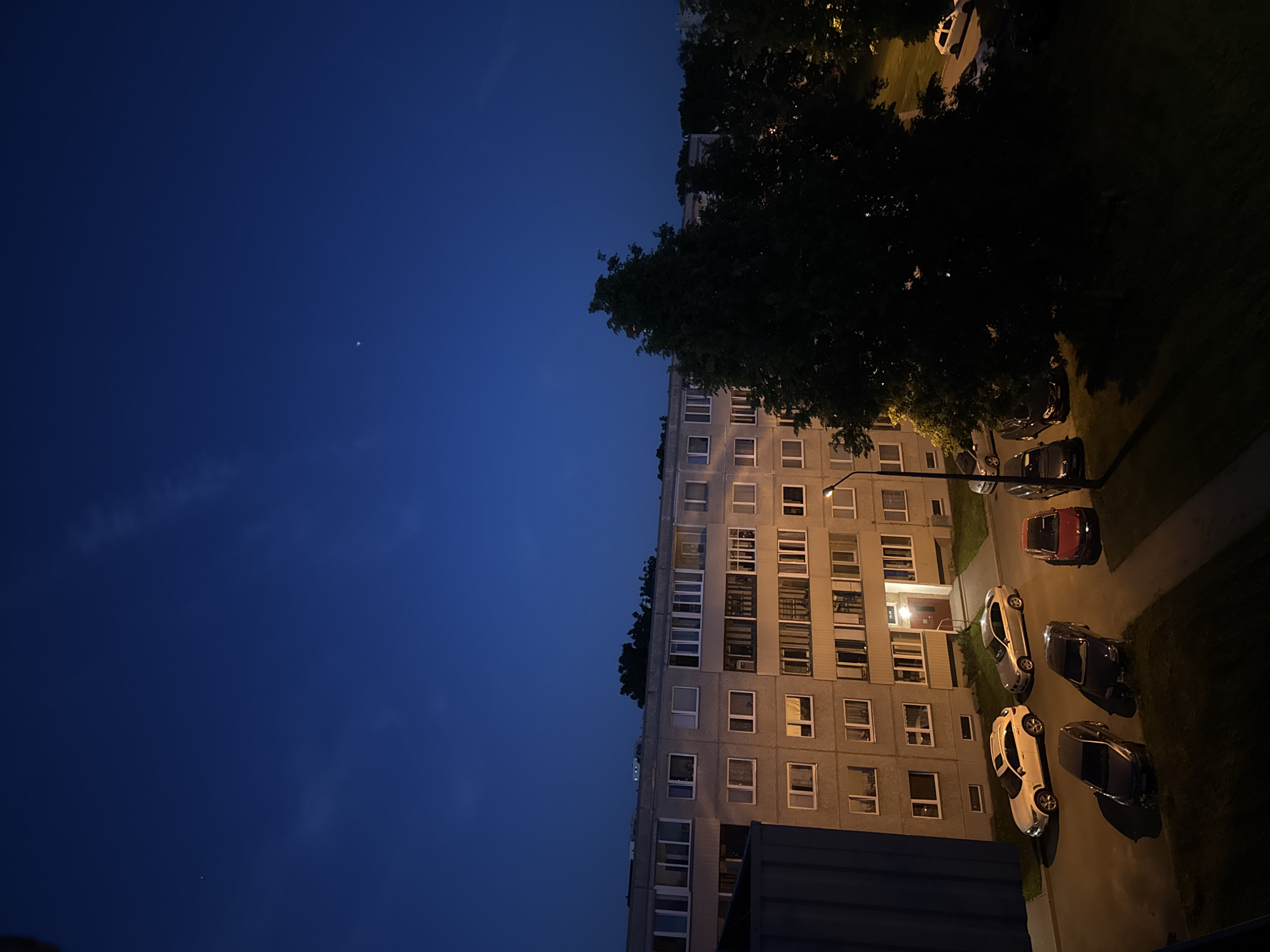 Tallinn resident captures quiet neighborhood during summer evening hours