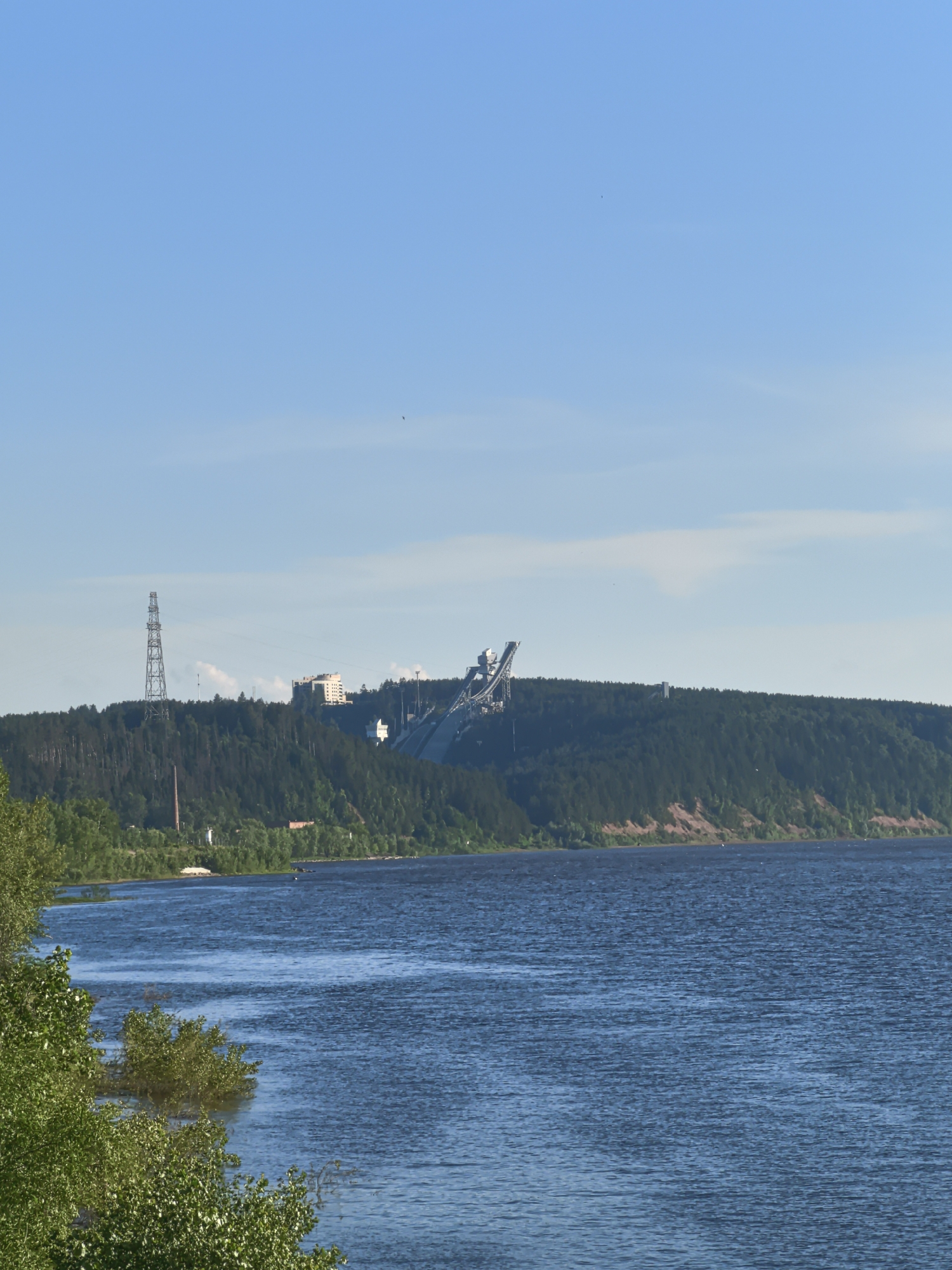 Summer day on the Volga: picnic, pool, and riverside views