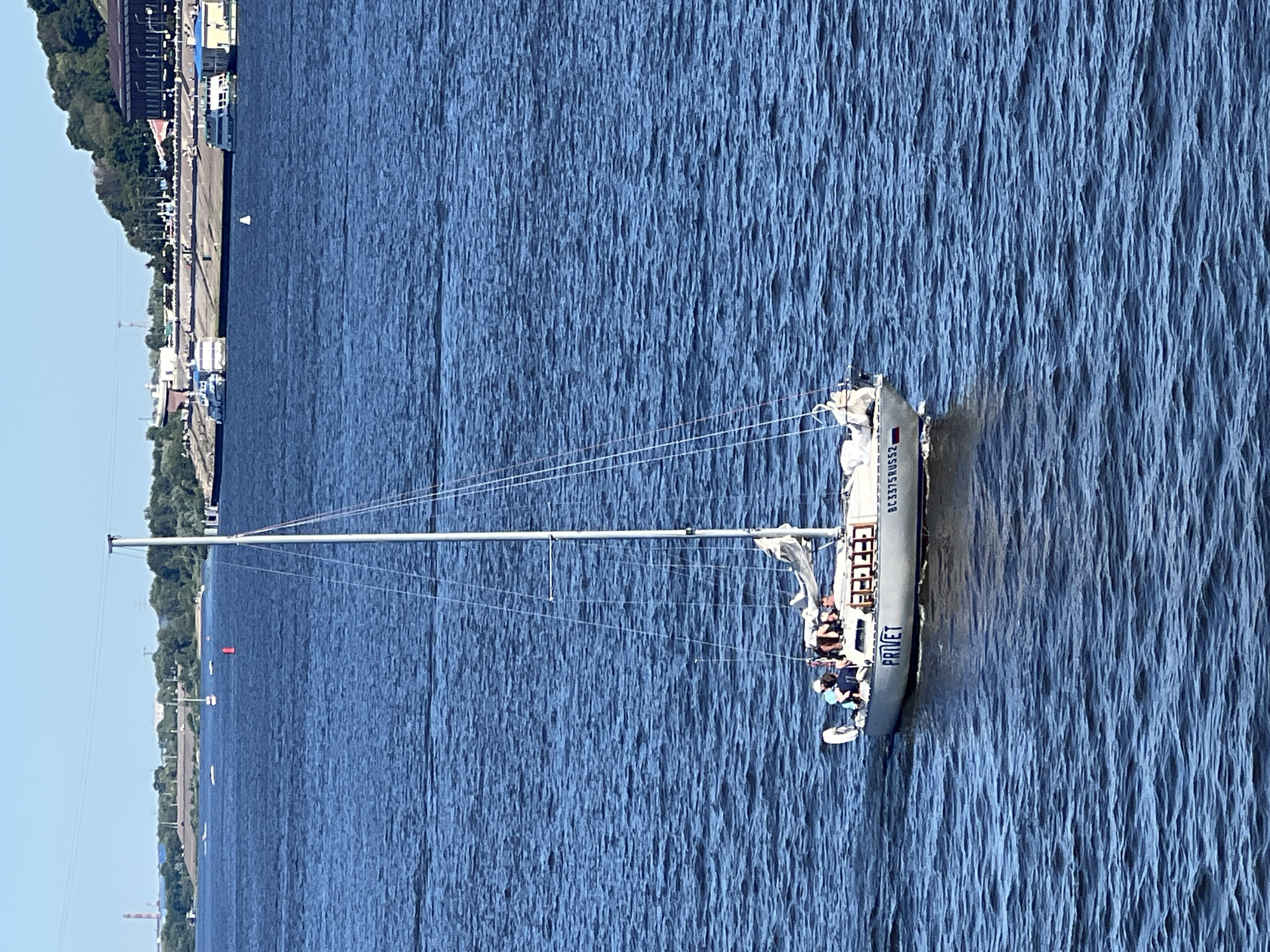 Summer activity on the Volga River in Nizhny Novgorod