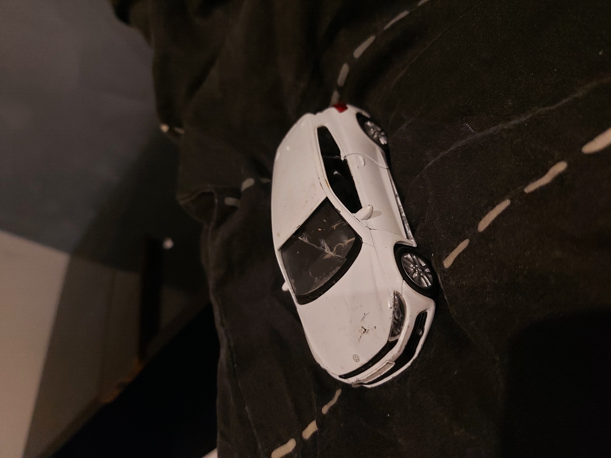 Damaged toy car and indoor confrontation documented in Bulgaria
