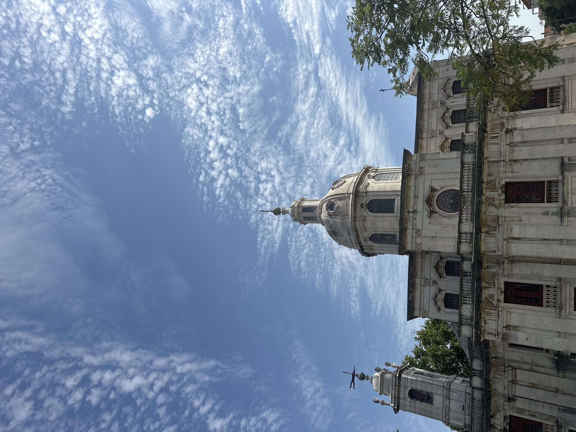 Sunny afternoon around Estrela Basilica, Lisbon