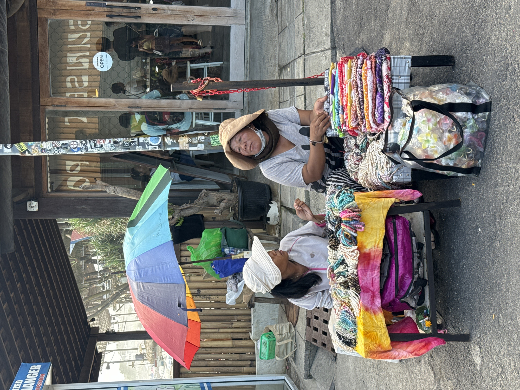 Morning street vendor activity observed across North Kuta tourist areas