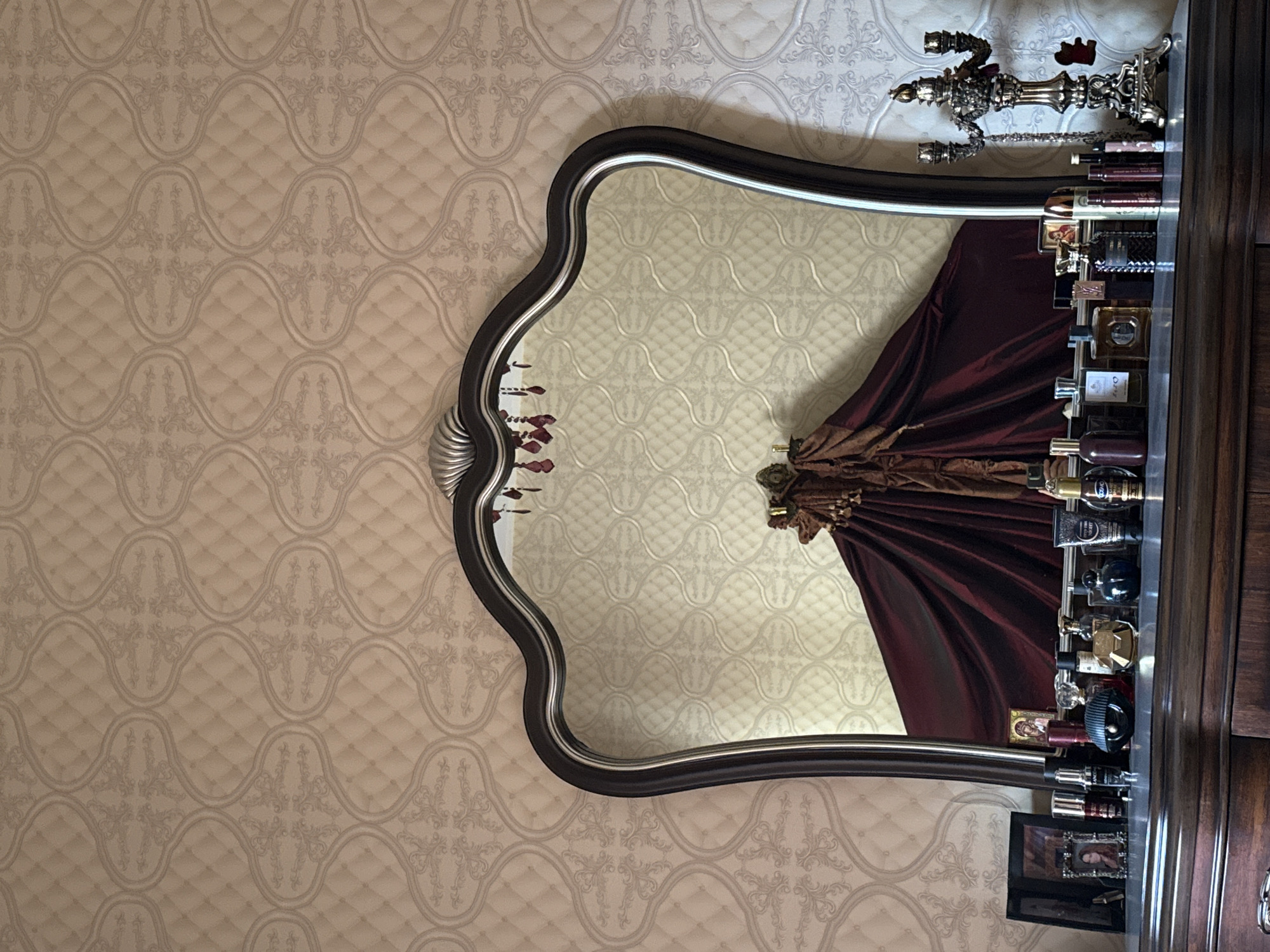 Ornate vintage-style interior details from a Dubai room