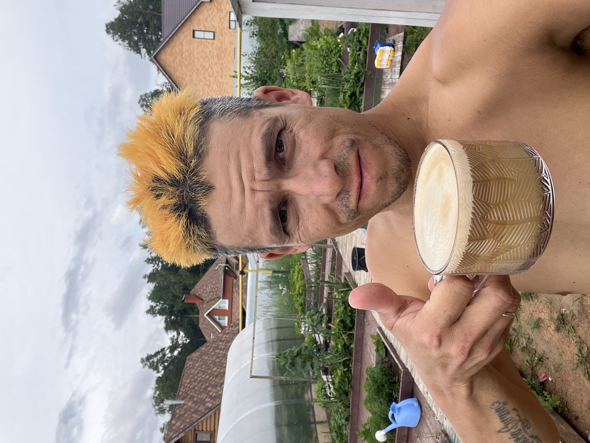 Backyard summer day in Chaikovsky, Russia