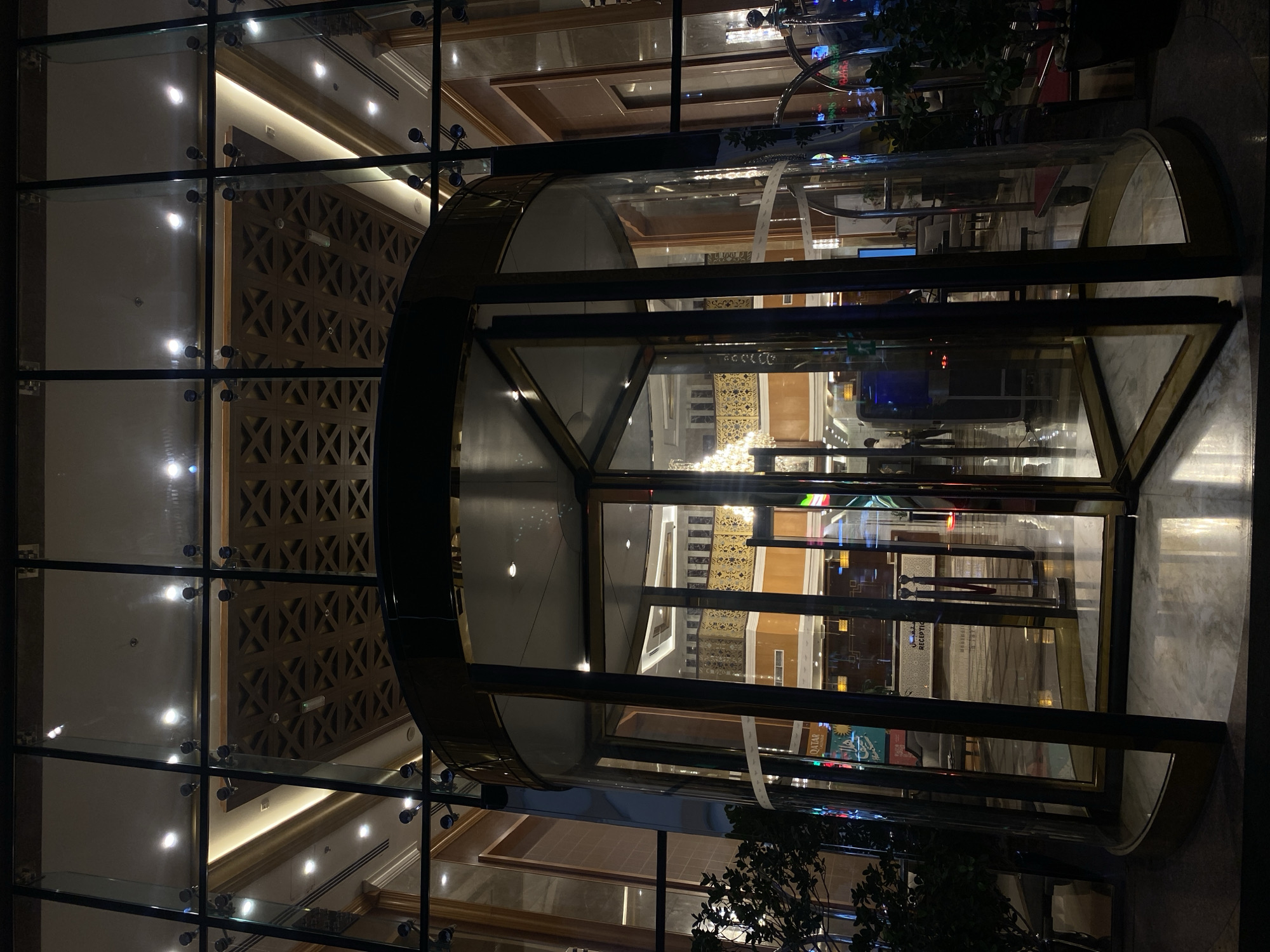 Luxury hotel lobby interior documented in Doha, Qatar