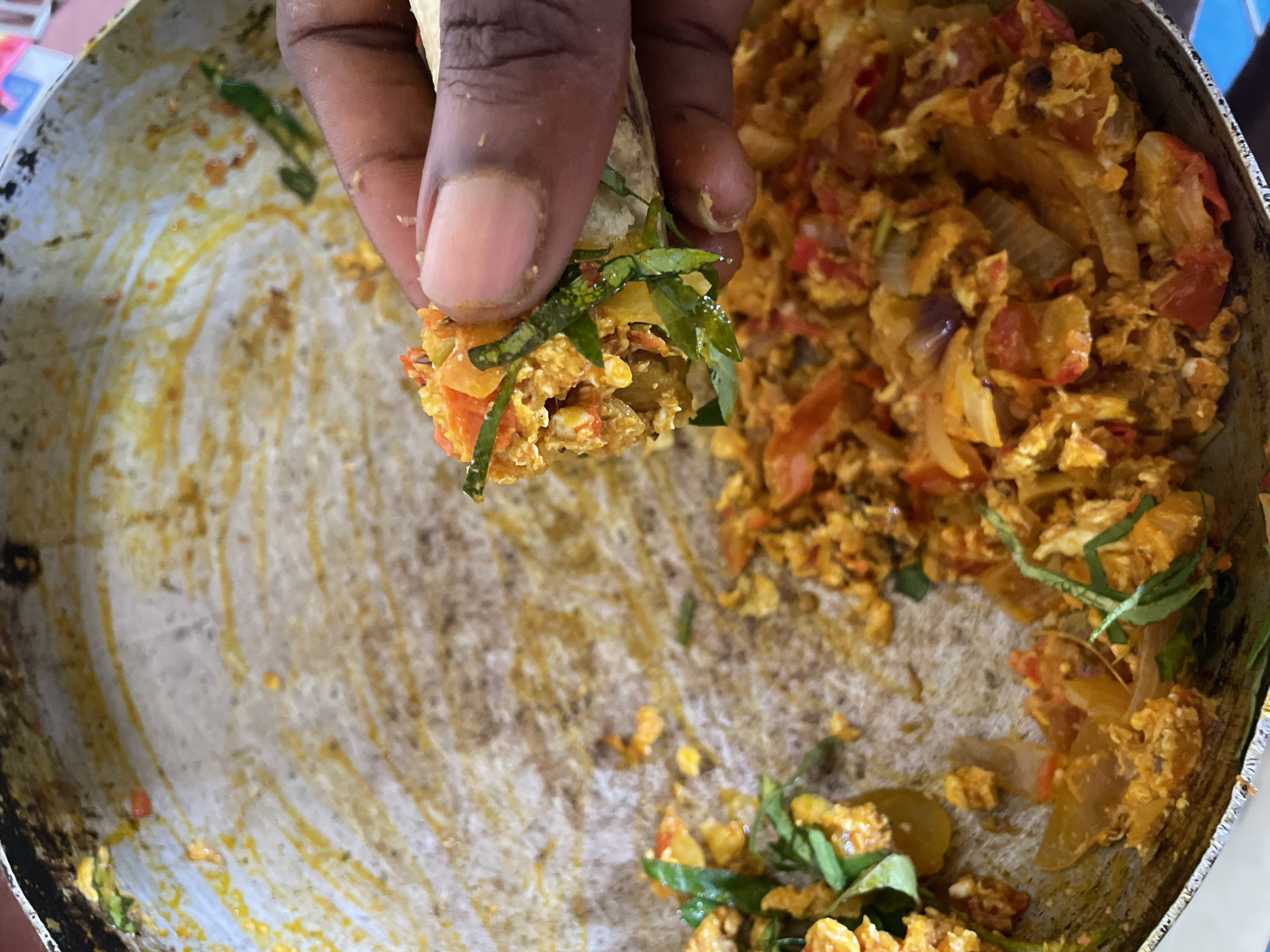 Traditional Nigerian meal prepared and served in Onitsha
