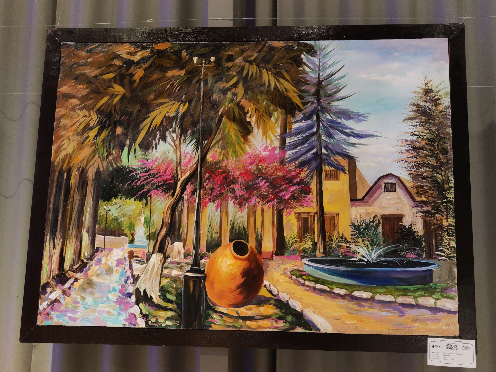 Art exhibition with speaker presentation held in Tacna, Peru