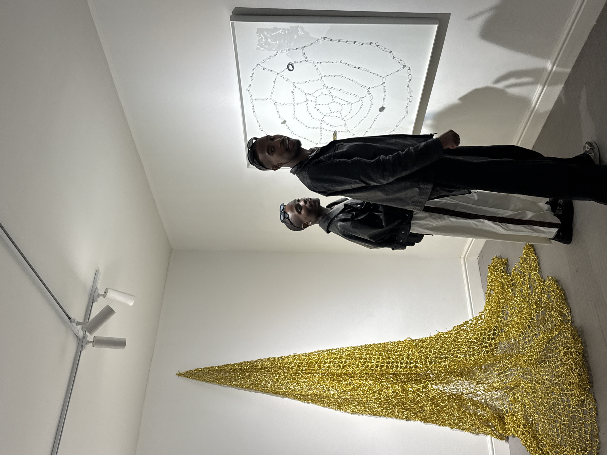 Gallery visitors view contemporary net and web artworks