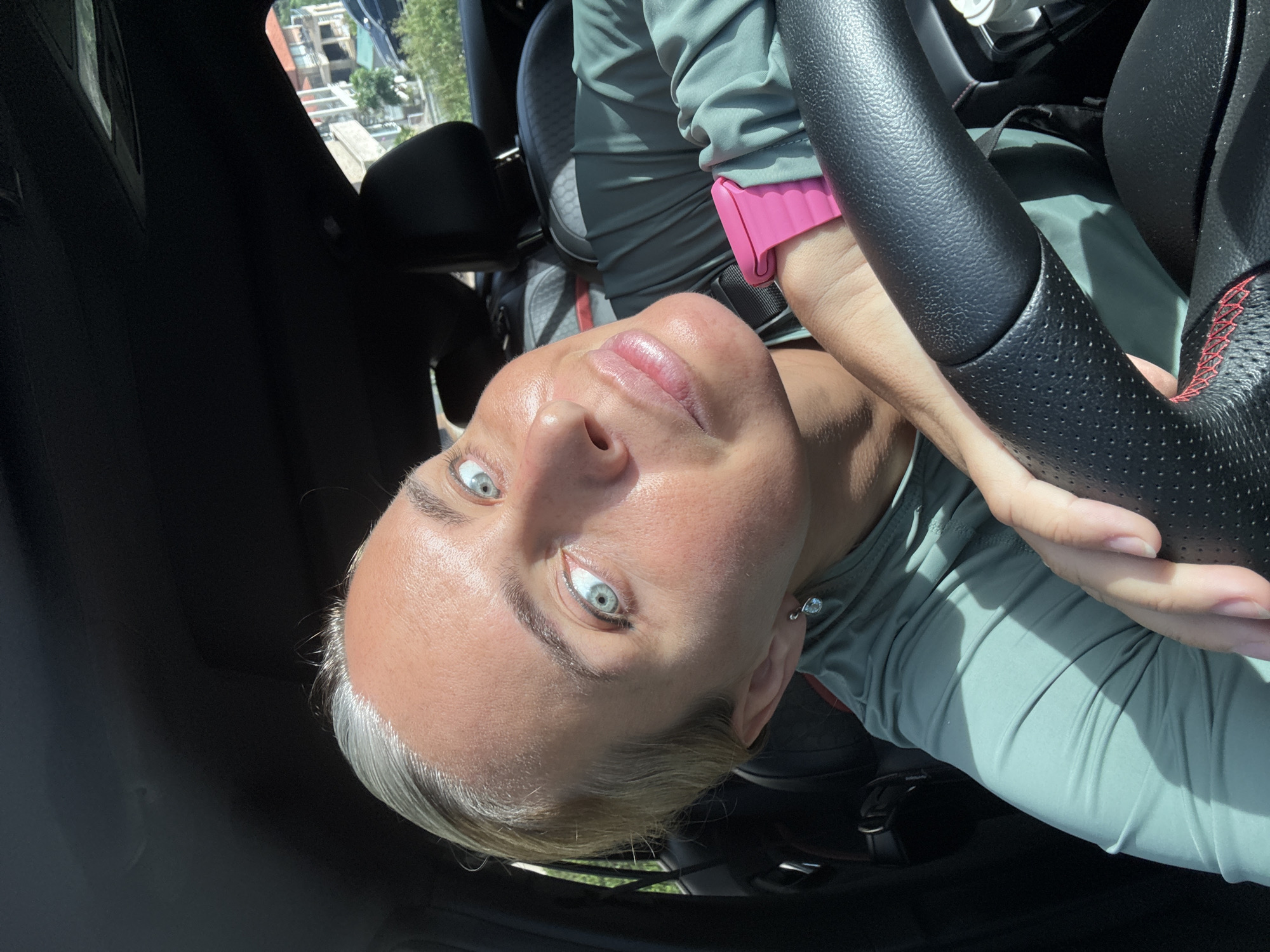 Quick selfie series from inside a car in Ko Samui