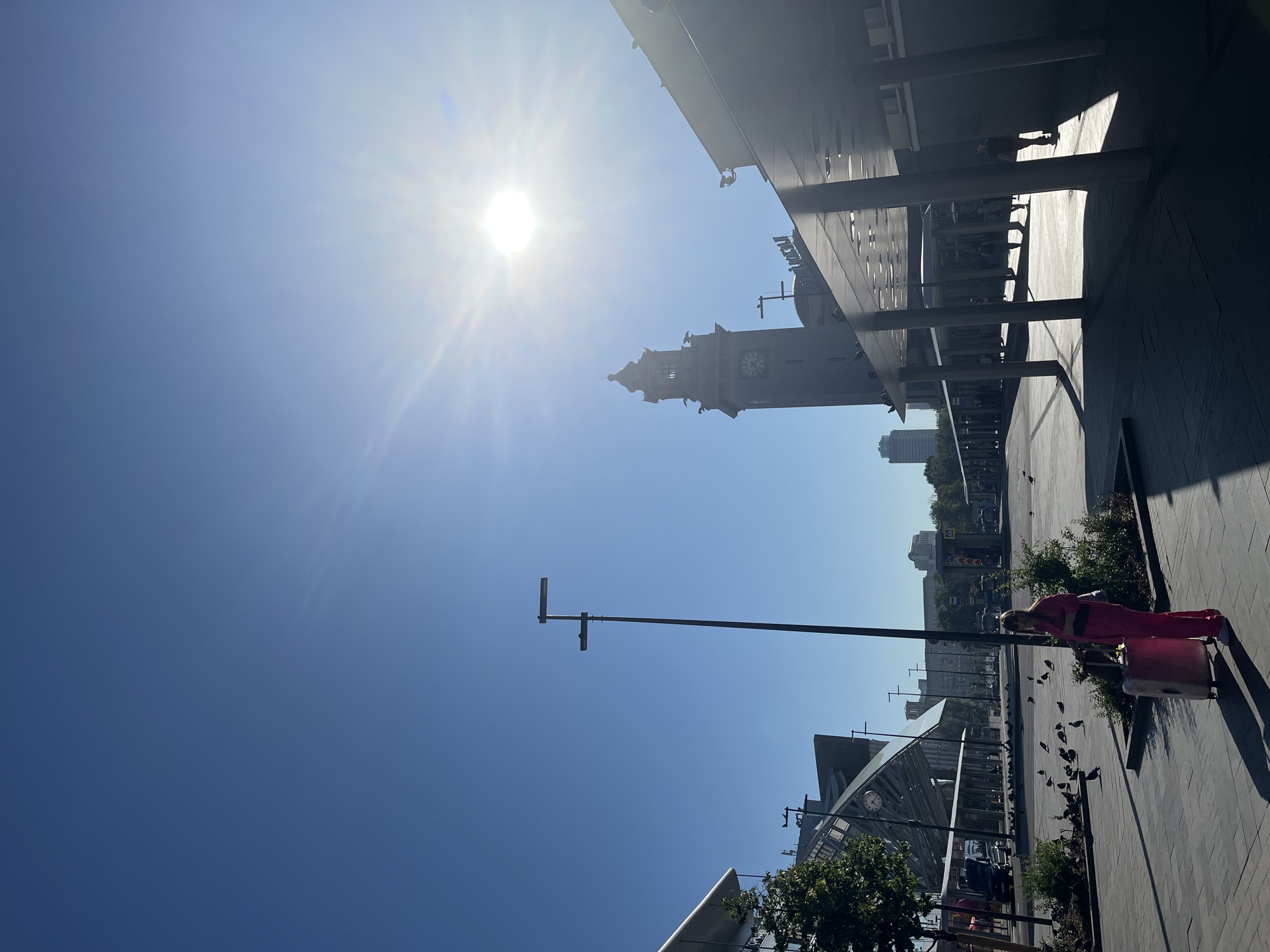 Moscow public square on a sunny June morning