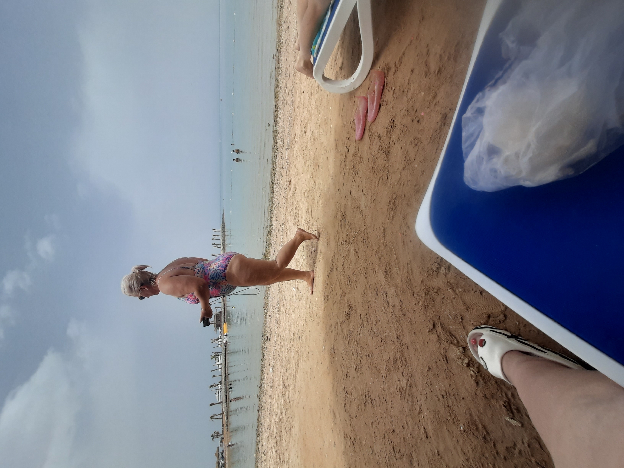 Beach tourism activity captured at Hurghada resort area