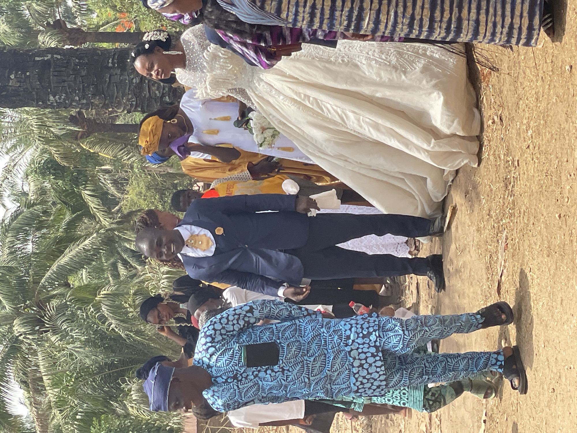 Outdoor wedding celebration held in Washo, Nigeria
