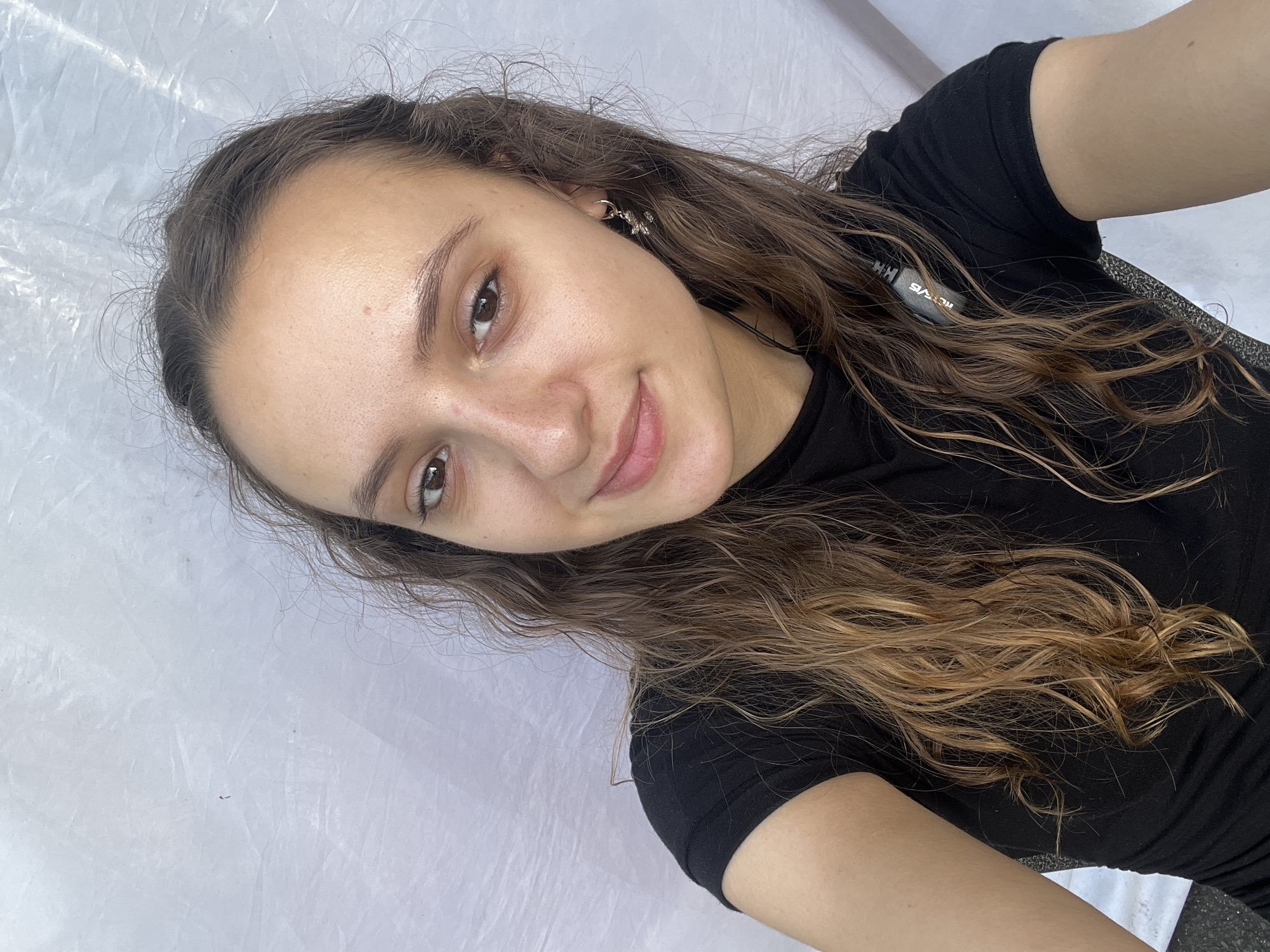 Woman takes selfie in Saarbrücken