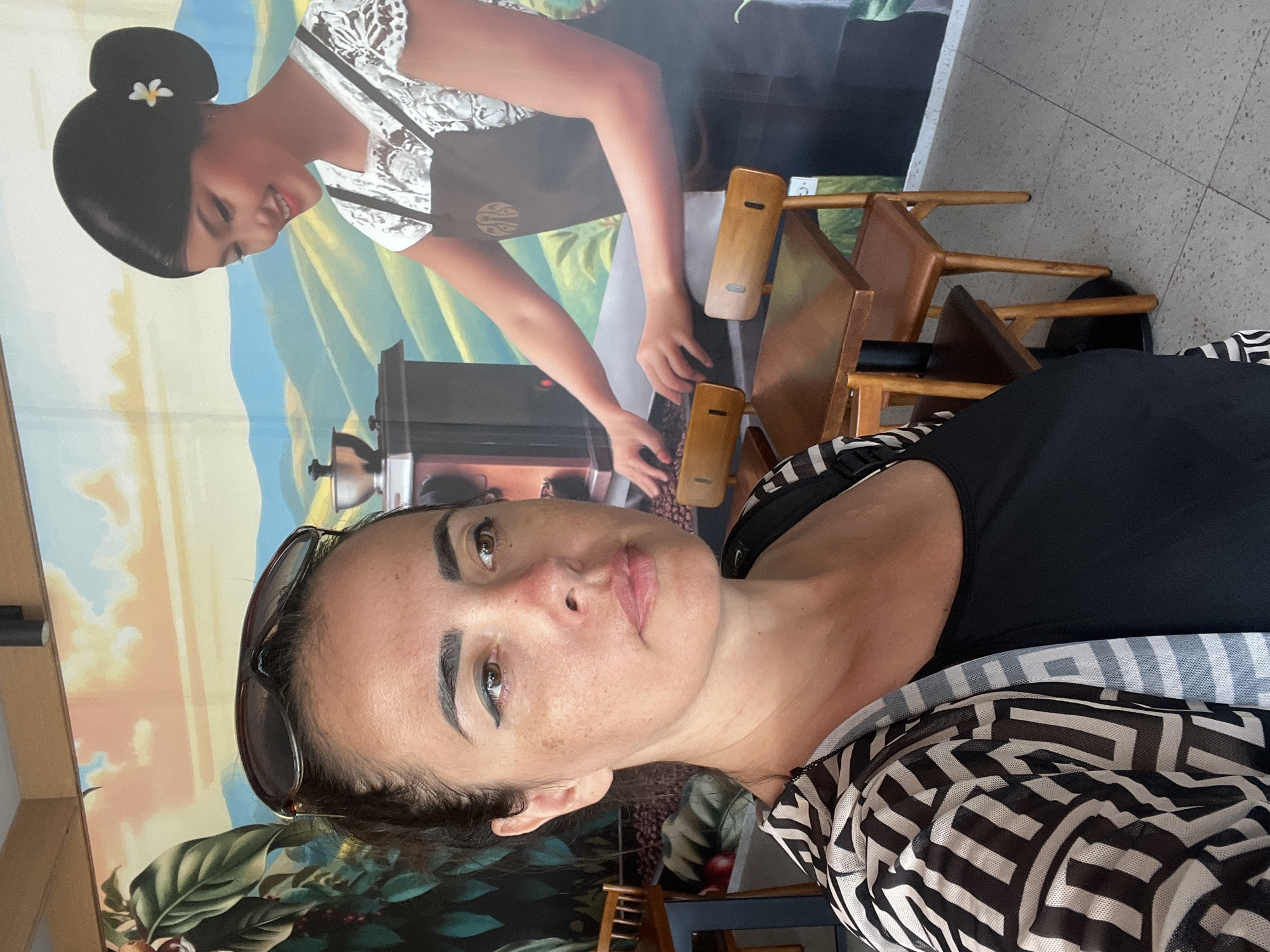 Hanging out at a mural-covered coffee cafe in Kuta Selatan