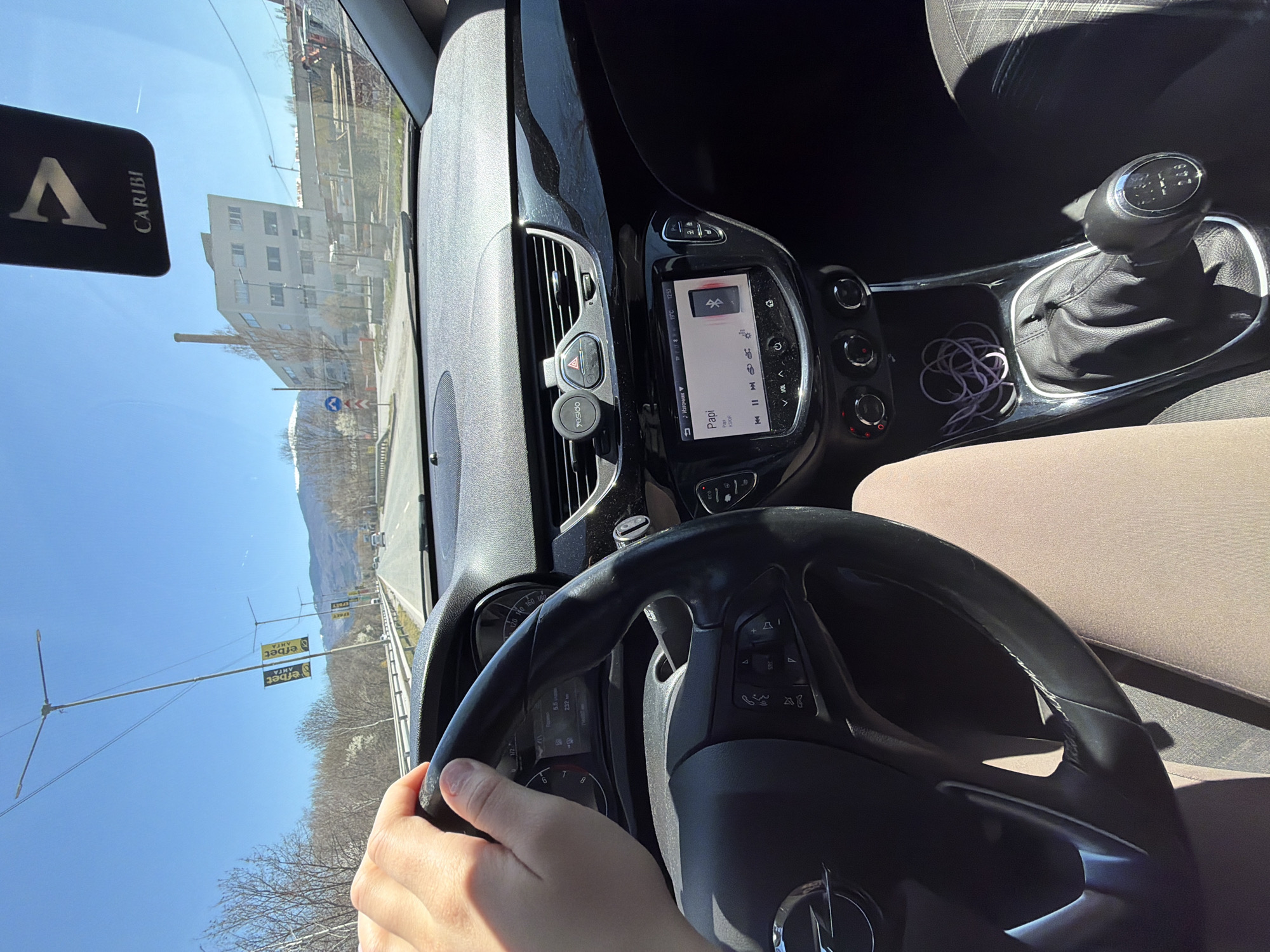 Driver photographed traveling through Pernik, Bulgaria roads