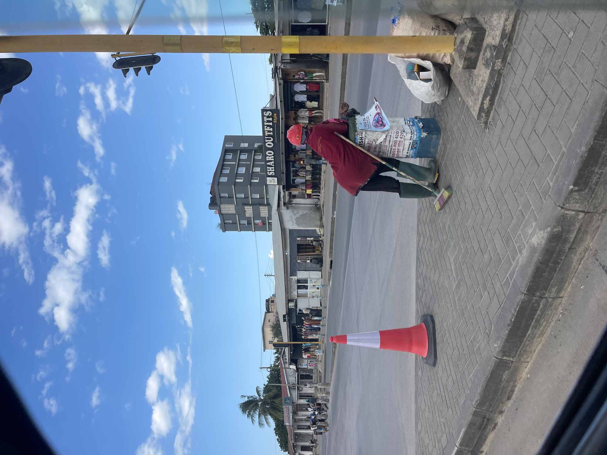 Typical street scene captured in Dar es Salaam, Tanzania