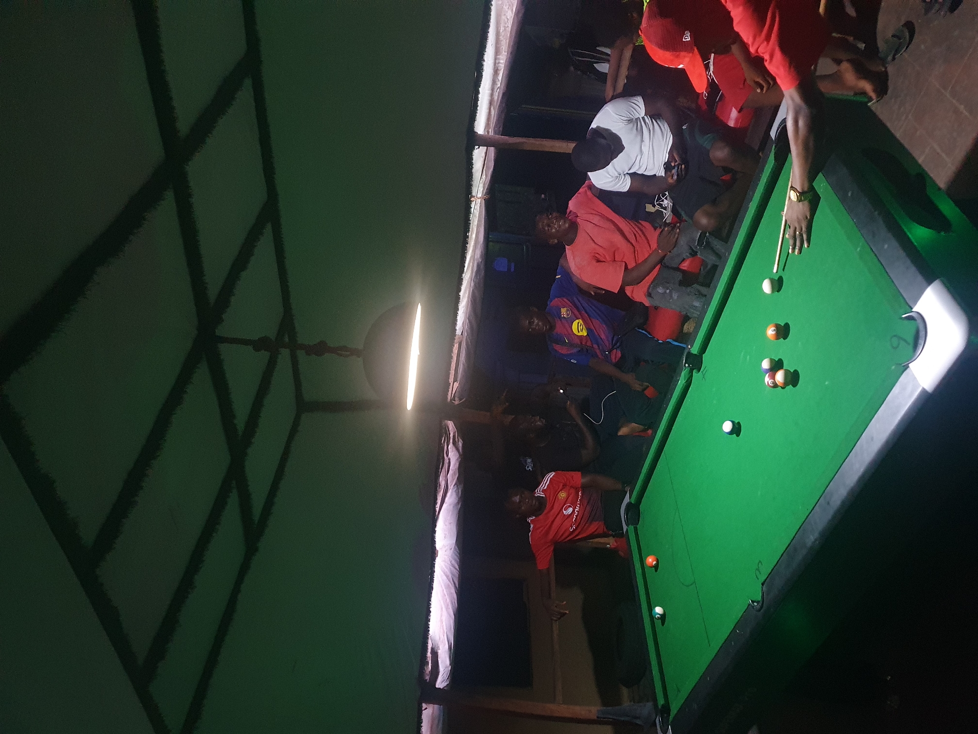 Evening pool game captured at Lokoja recreation venue