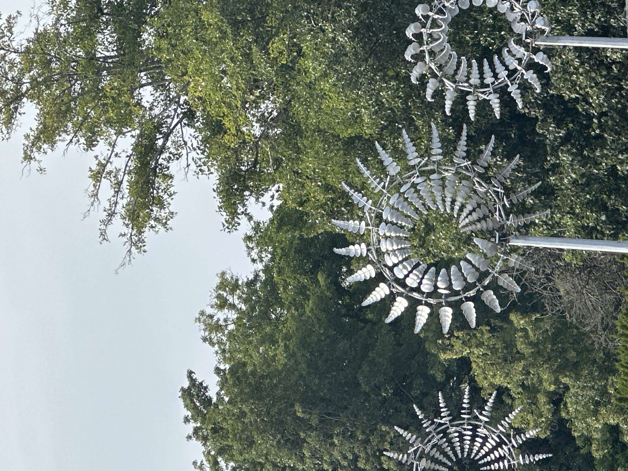 Whimsical outdoor art installations at a Richmond park