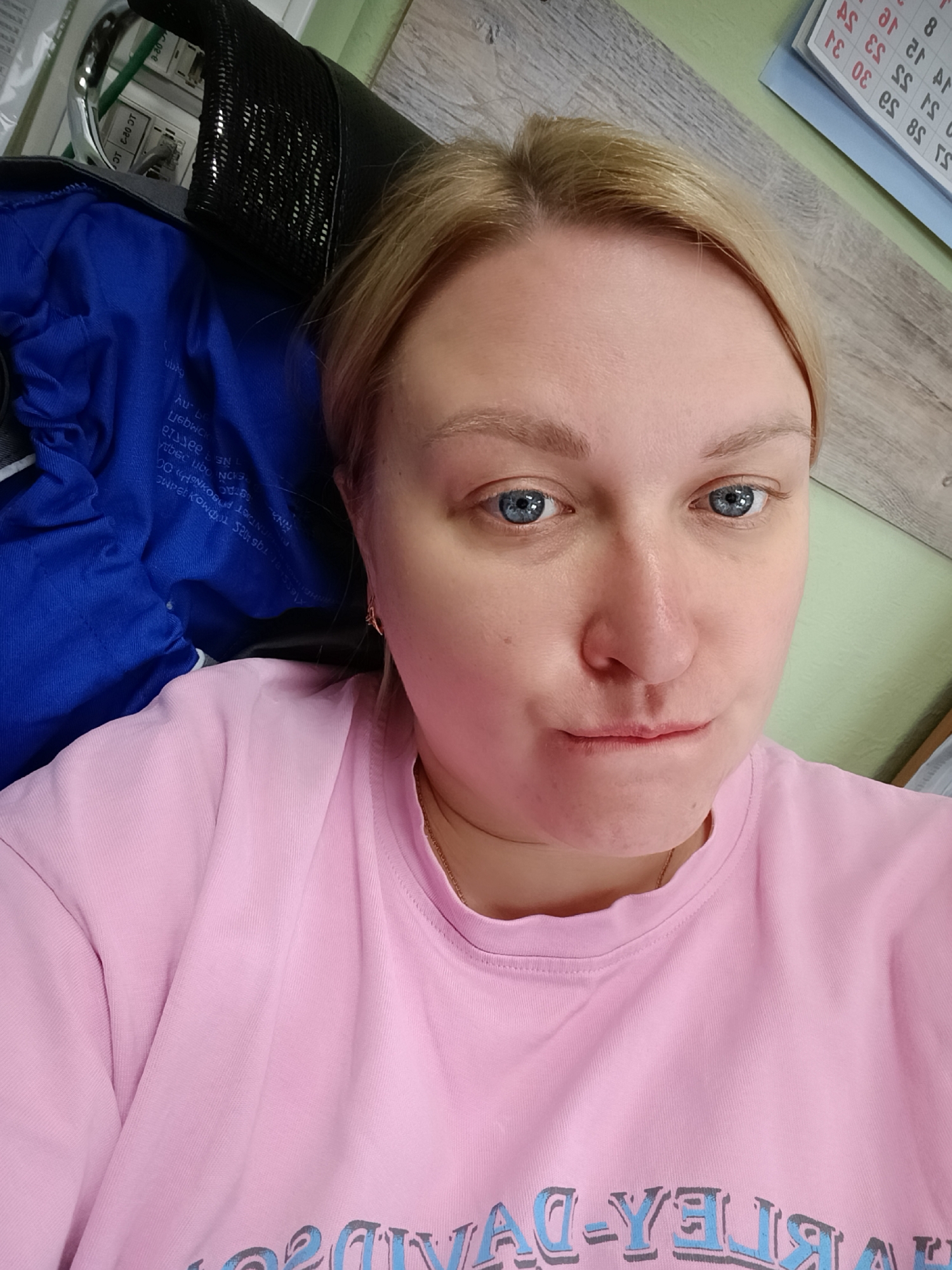 Woman takes selfie in Chaikovsky, Russia