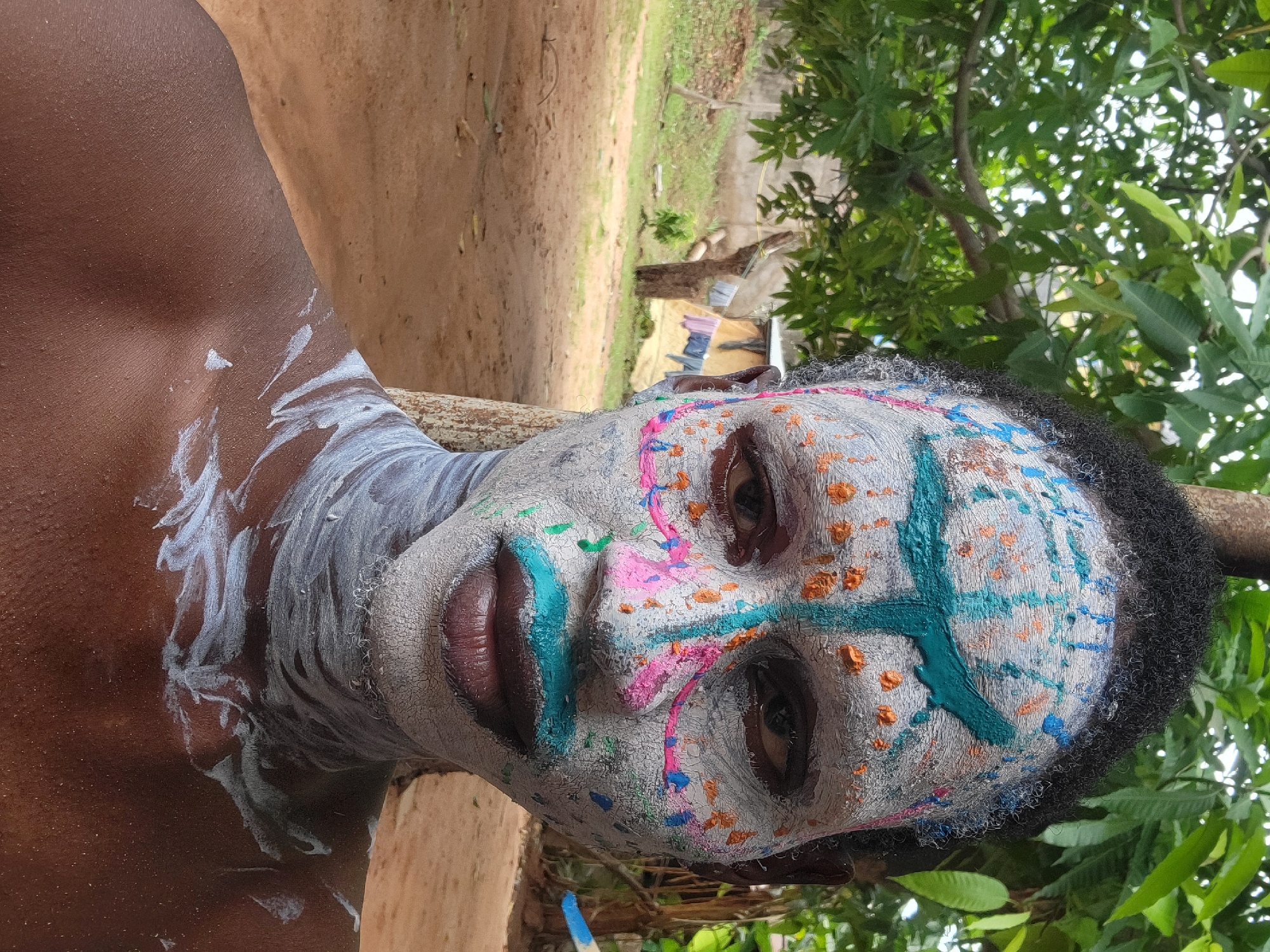 Traditional face painting ceremony documented in Nkpor, Nigeria