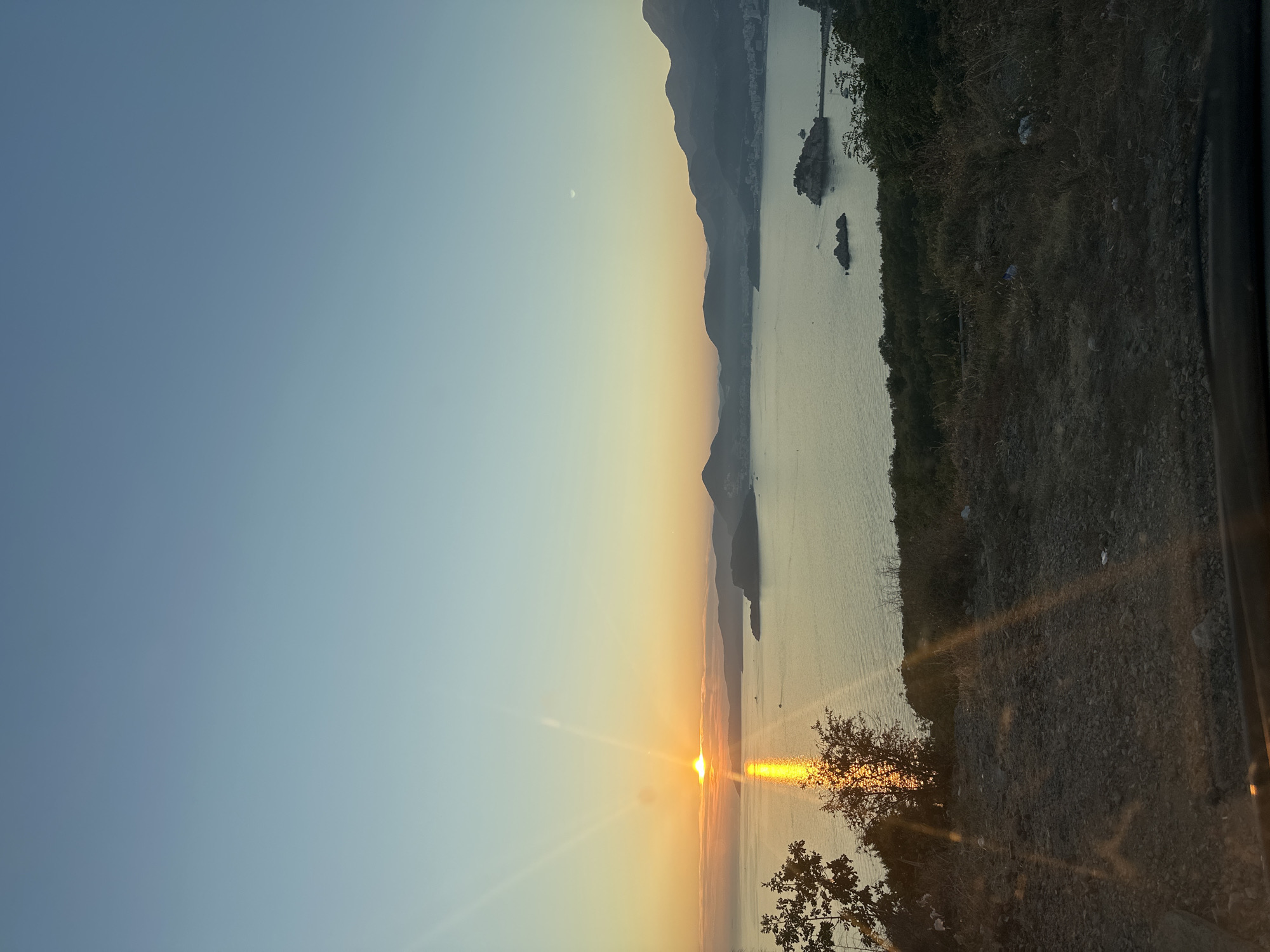 Adriatic sunset from the hills above Blizikuće