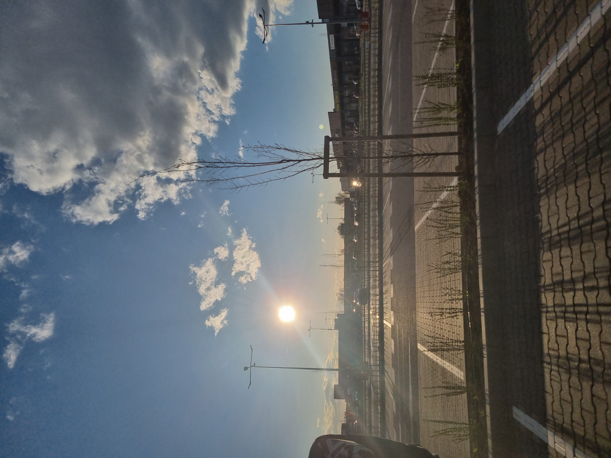 Sunny afternoon parking lot scene documented in Sofia