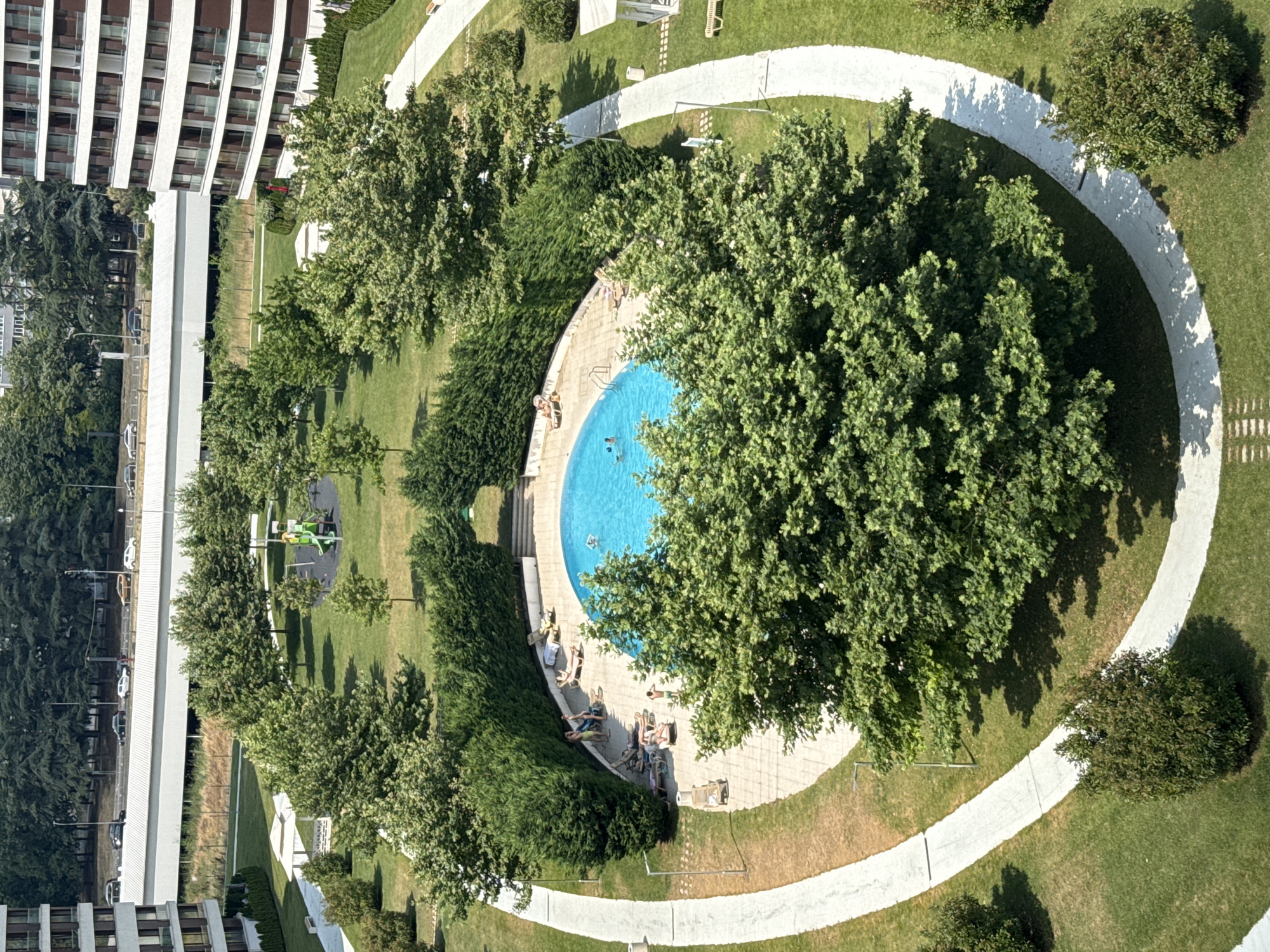 Varna residential complex and waterfront seen from above