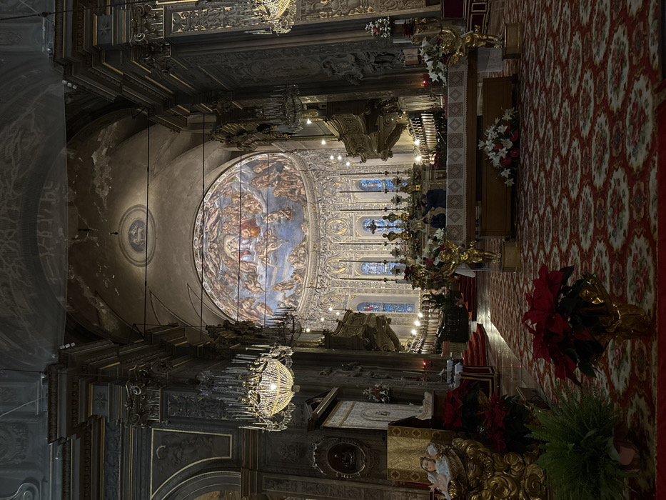 Cathedral interior documented in Ferrara, Italy Friday afternoon