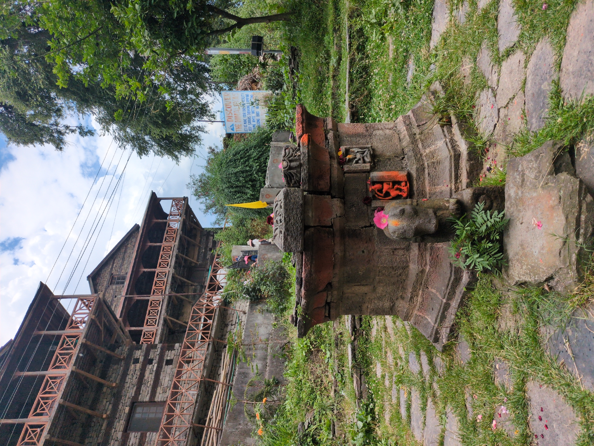 Traditional procession winds through Naggar's temple streets