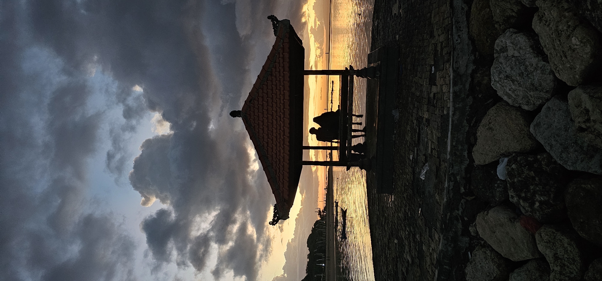 Sunset moments captured at Sanur Beach, Denpasar