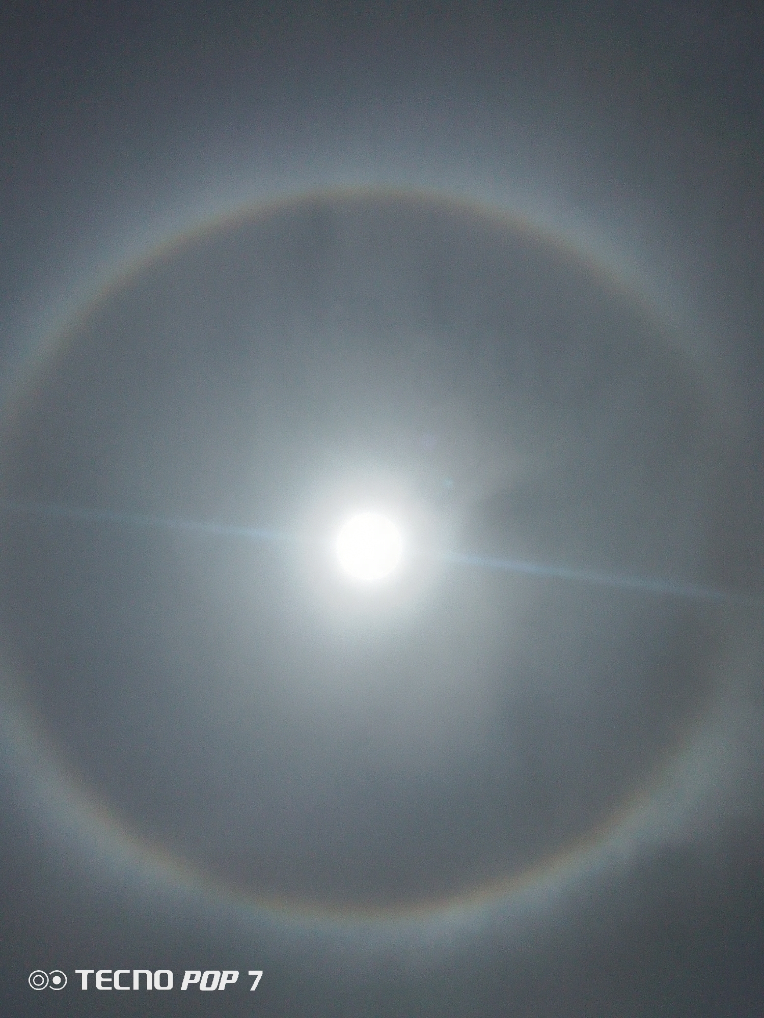 Solar halo observed in Pedro González, Venezuela