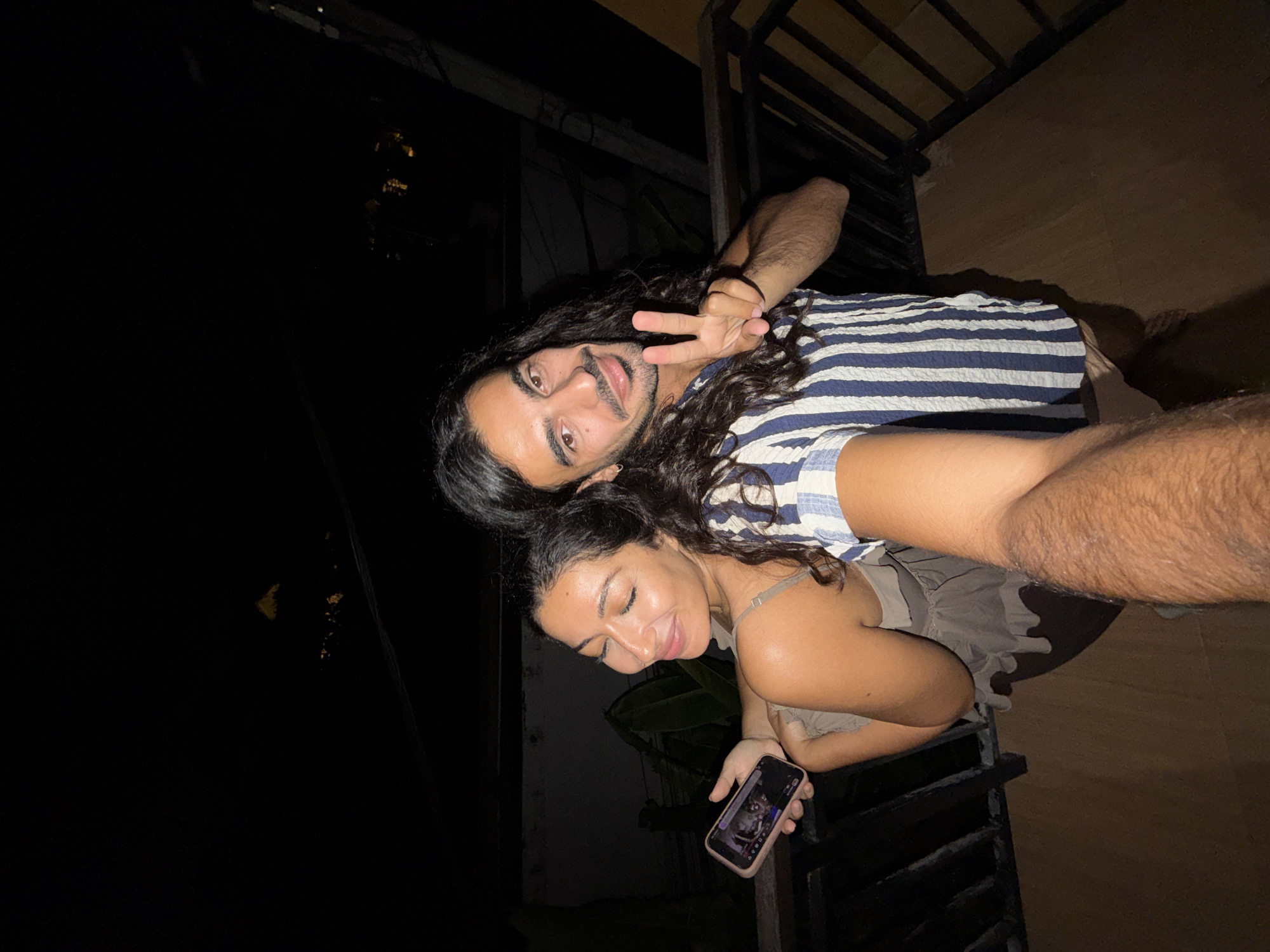 Couple's nighttime selfies and bedroom moments captured in North Kuta