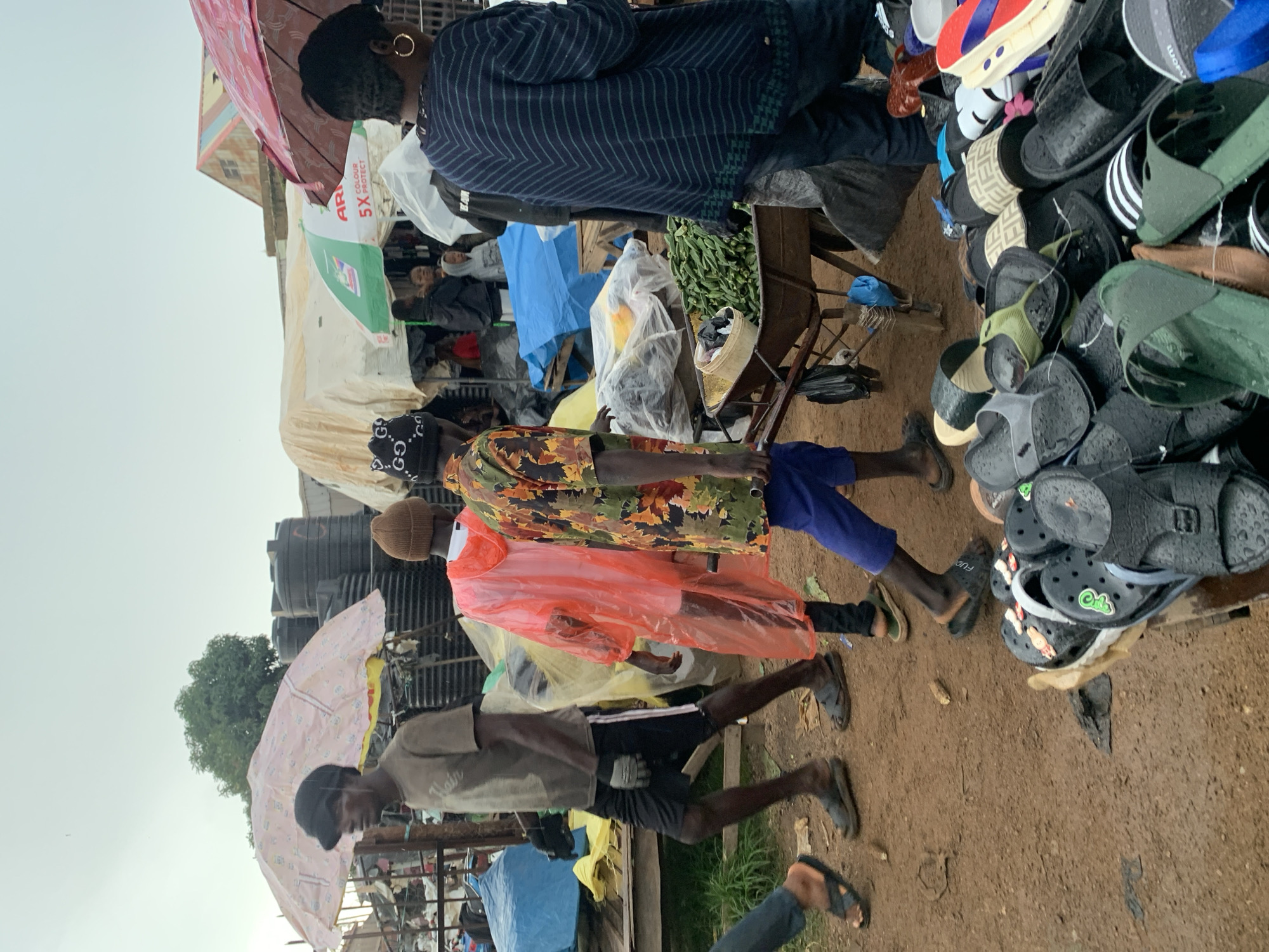 Rainy market day in Gura Top, Nigeria