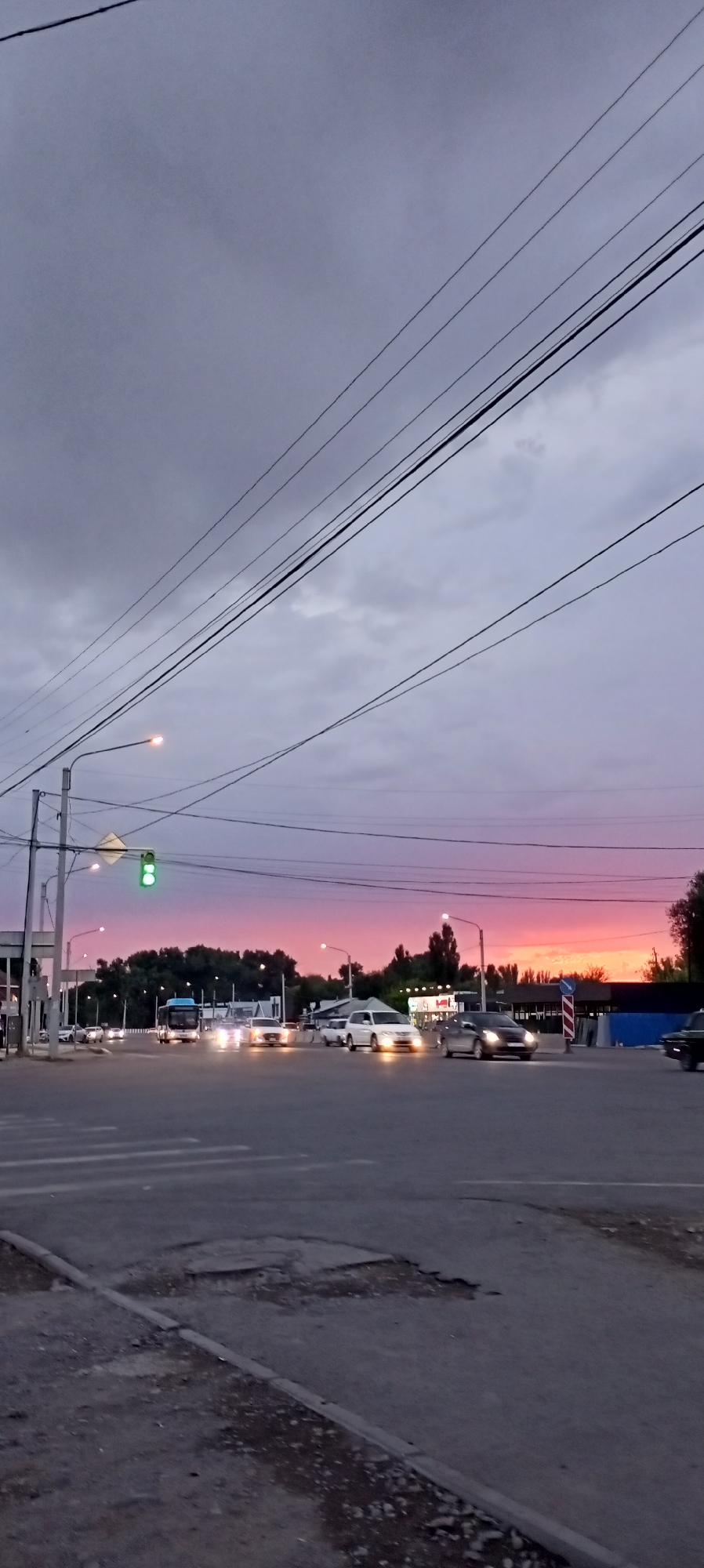 Sokuluk at golden hour: streets, monuments, and a dramatic sky