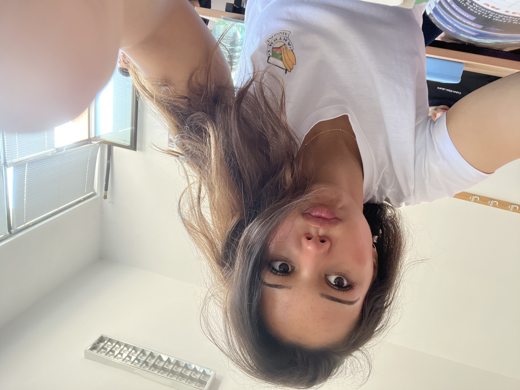 Students take selfies during early morning classes in Zlatograd Bulgaria