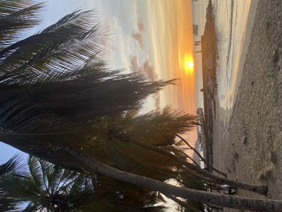 Sunset documented across Juan Griego beaches and landmarks