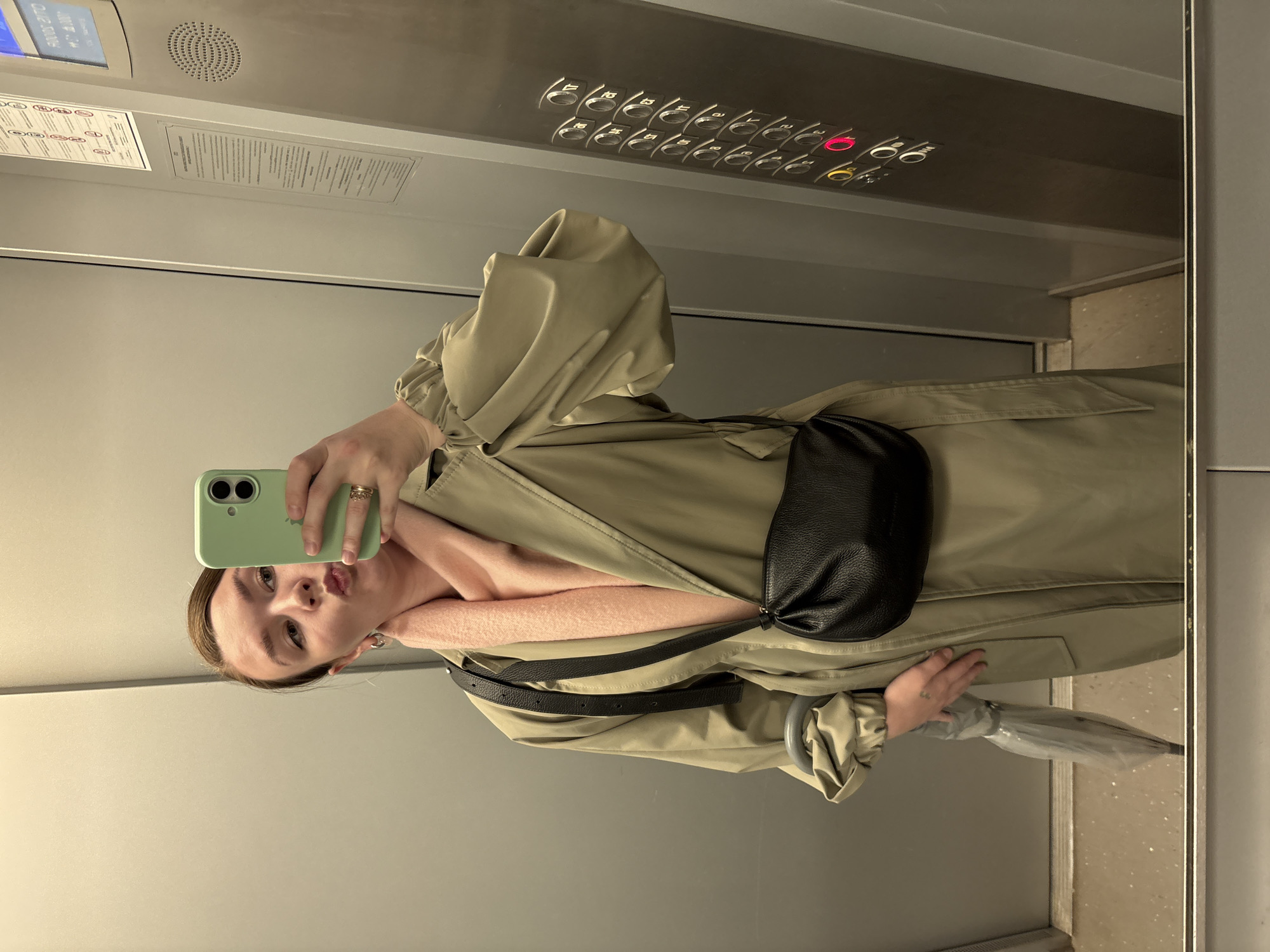 Woman takes late-night selfies around Izhevsk, Russia