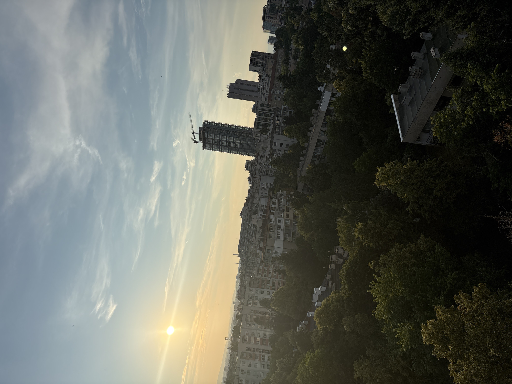 Elevated panoramic views across Sofia's urban skyline