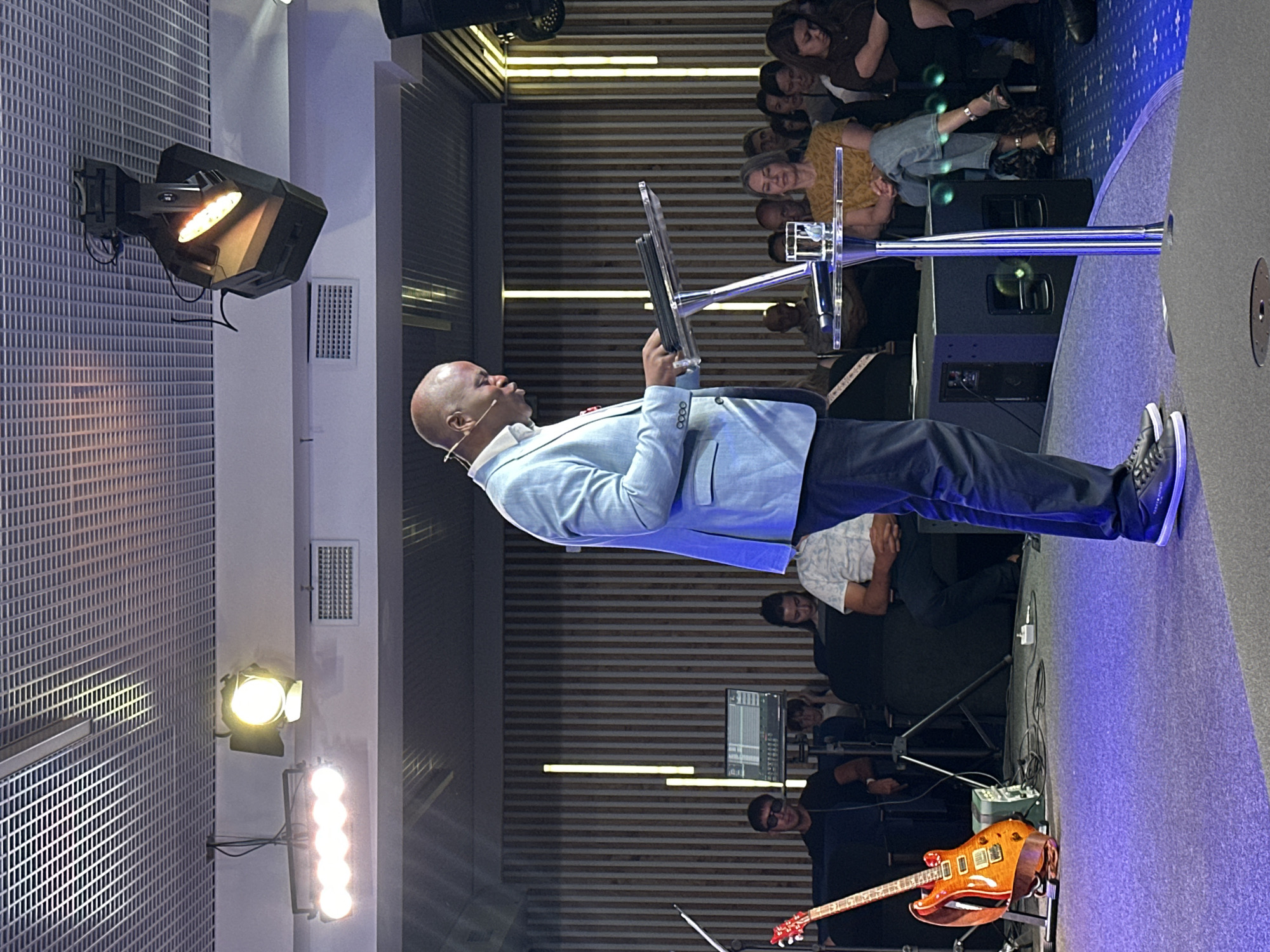 Live band performance and hosting at a Sochi stage event