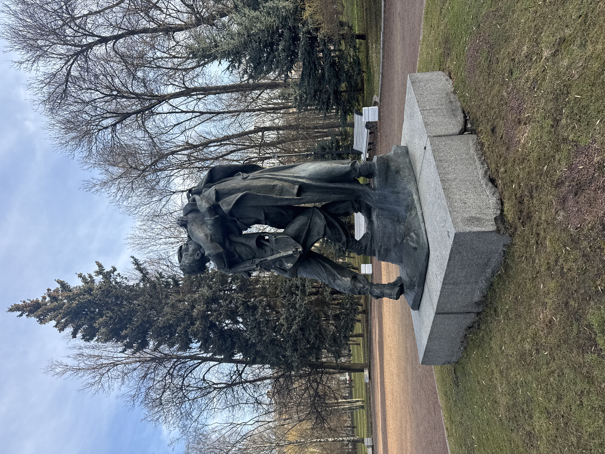 Grieving Mother monument documented in Saint Petersburg