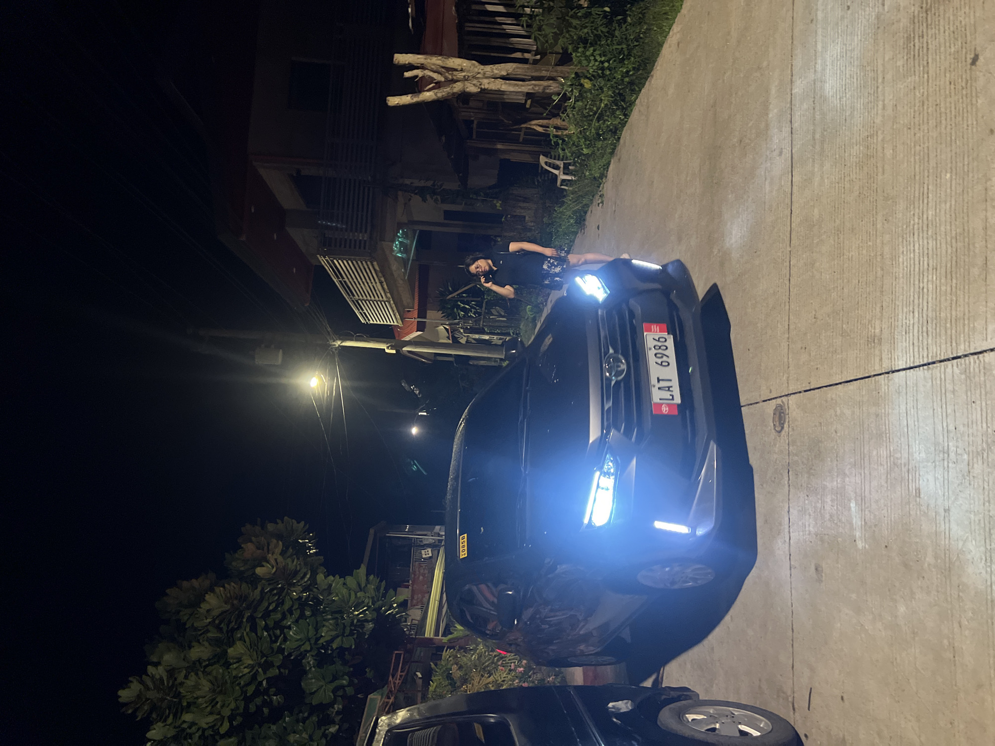 Nighttime street activity captured by witnesses in Davao City