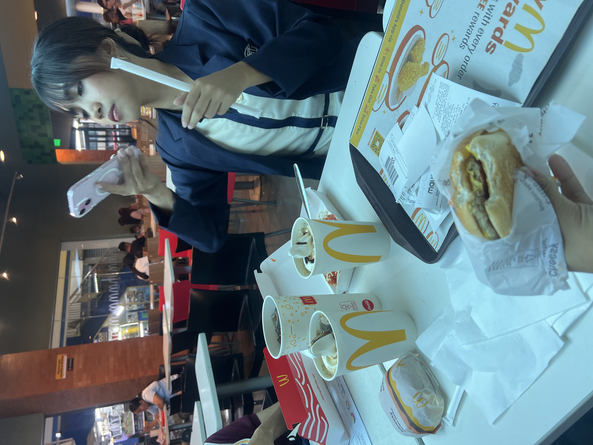 McDonald's hangout in Davao City, food and selfies