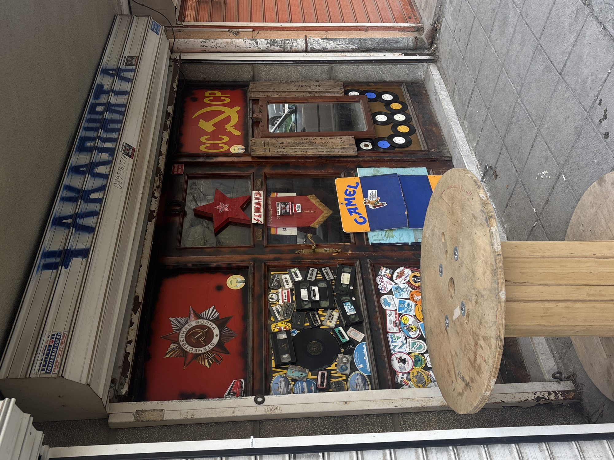 Soviet memorabilia shop documented in Varna, Bulgaria