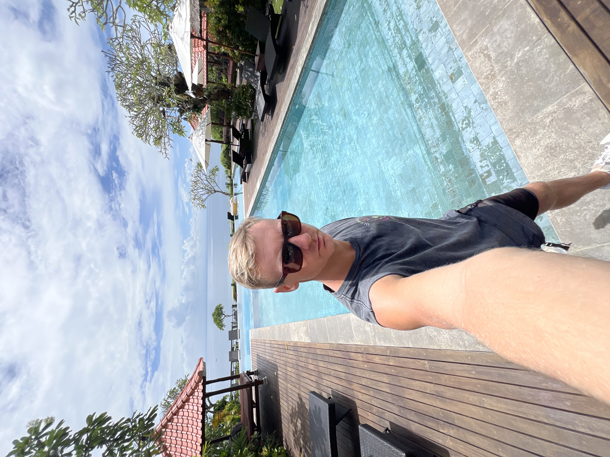 Tourist photos captured at Kuta Selatan resort locations